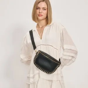 Gizelle Belt Crossbody Bag | Black