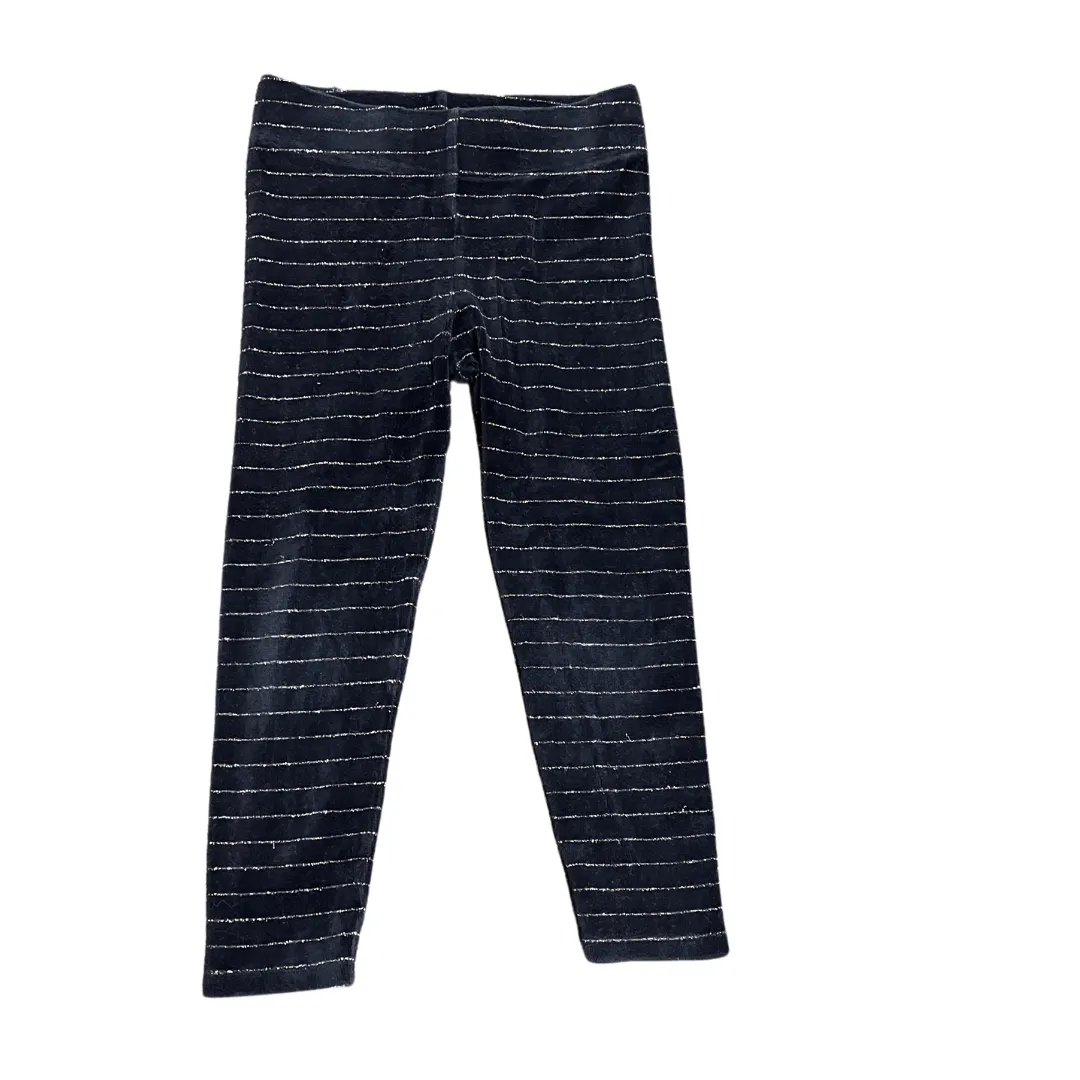 Glitter Stripe Velvet Leggings