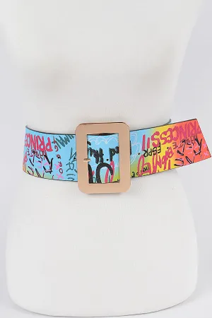 Graffiti Waist Belt- Multi