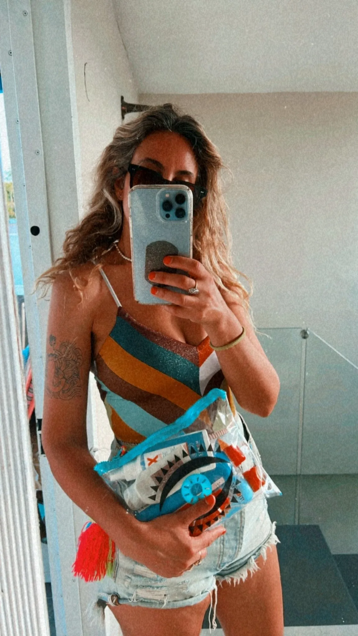 Green eye purse