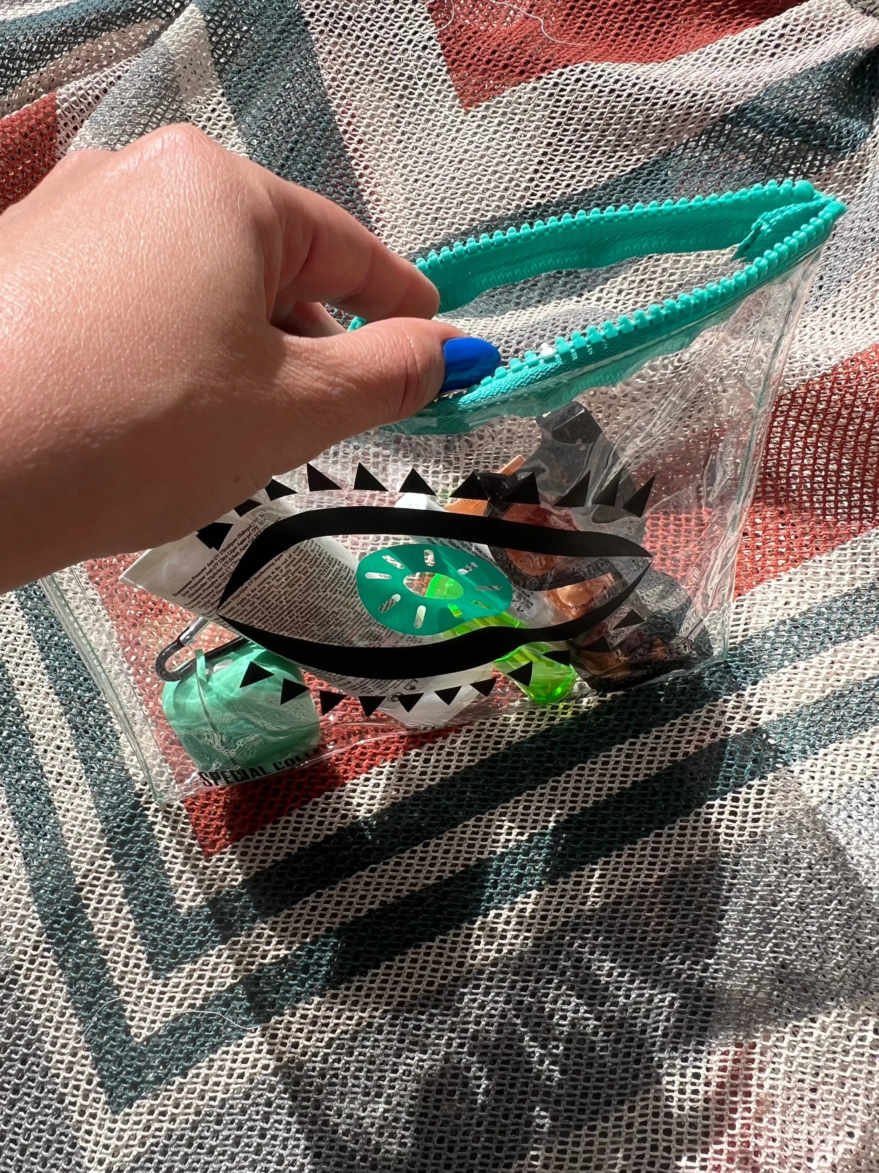Green eye purse