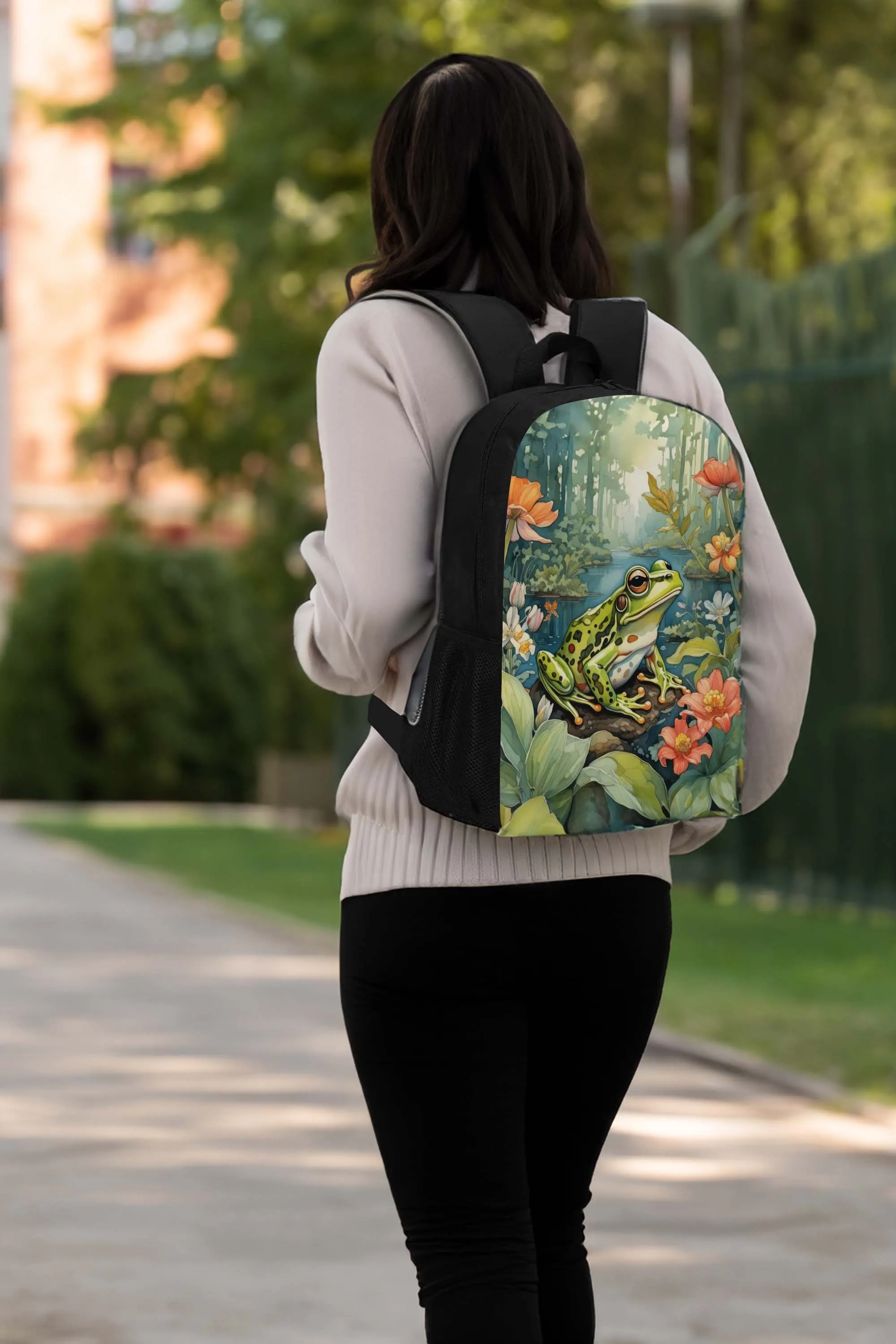 Green Frog 17 Inch Laptop Backpack