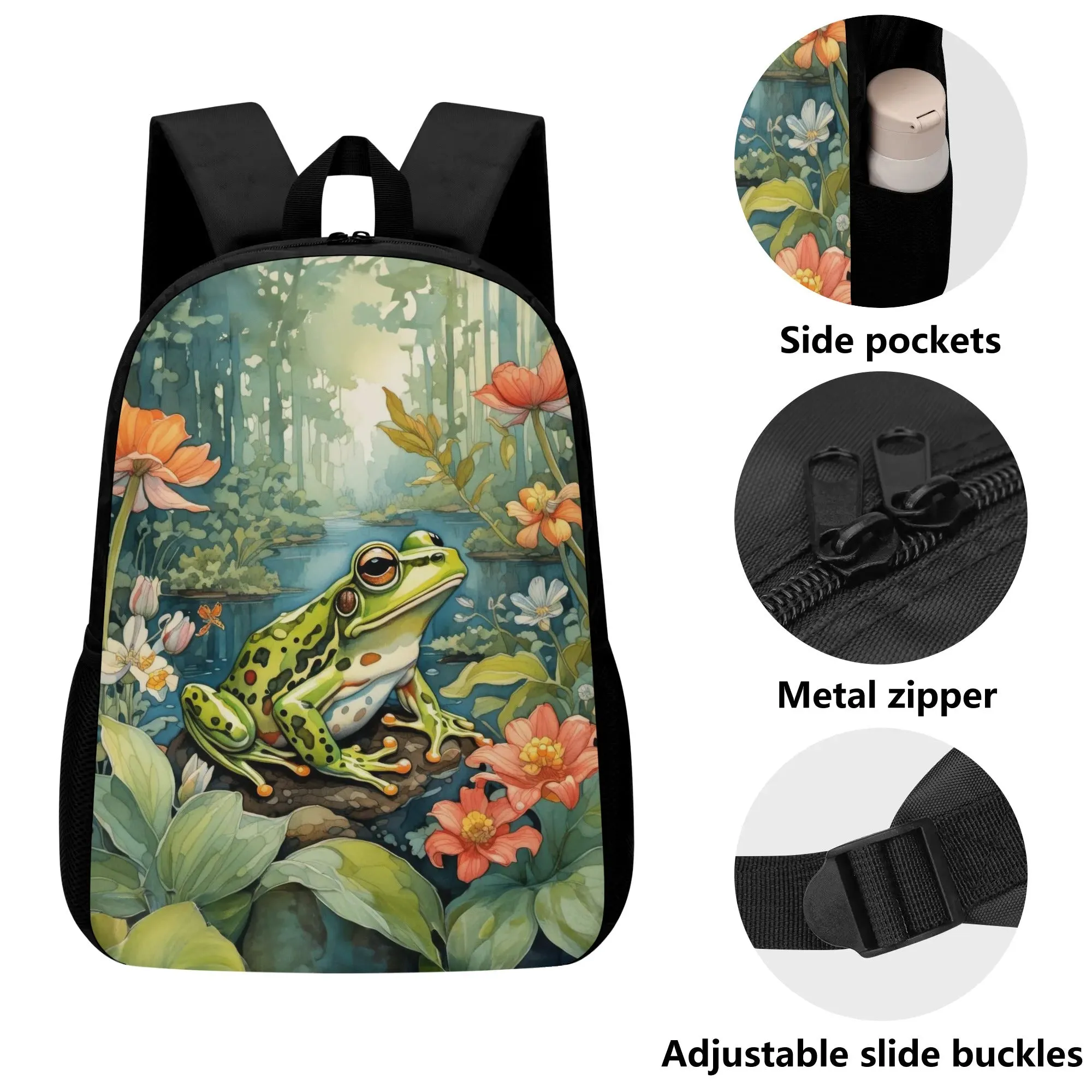 Green Frog 17 Inch Laptop Backpack