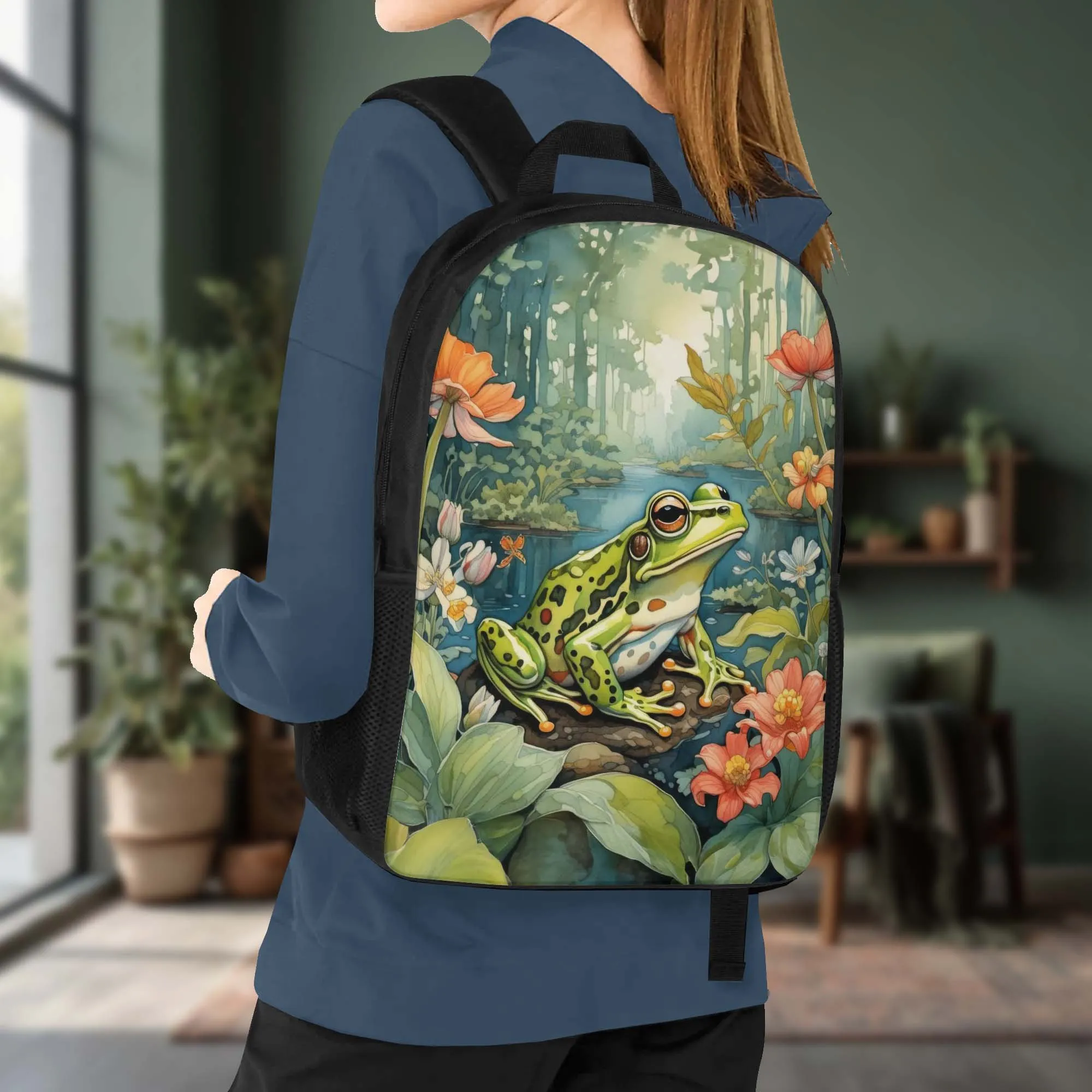Green Frog 17 Inch Laptop Backpack