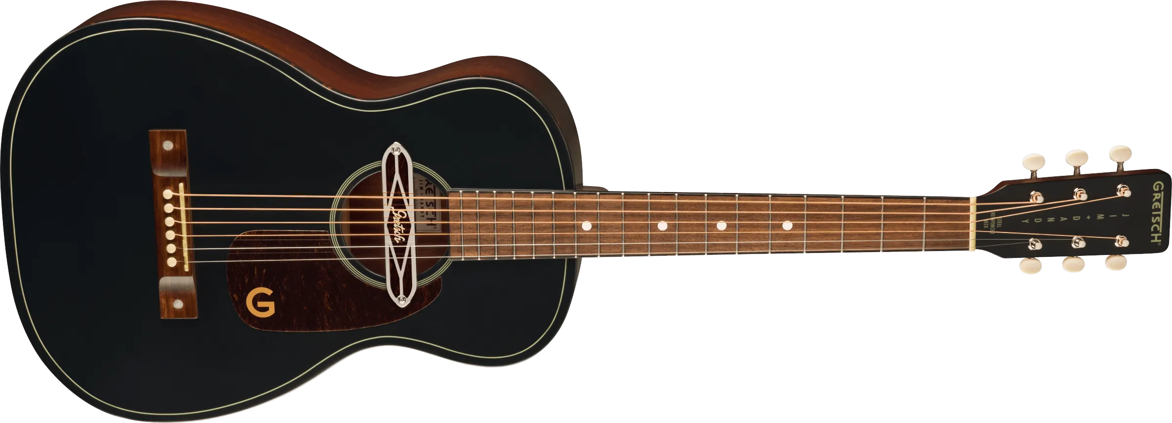 Gretsch Deltoluxe Parlor Electro Acoustic Guitar - Black Top