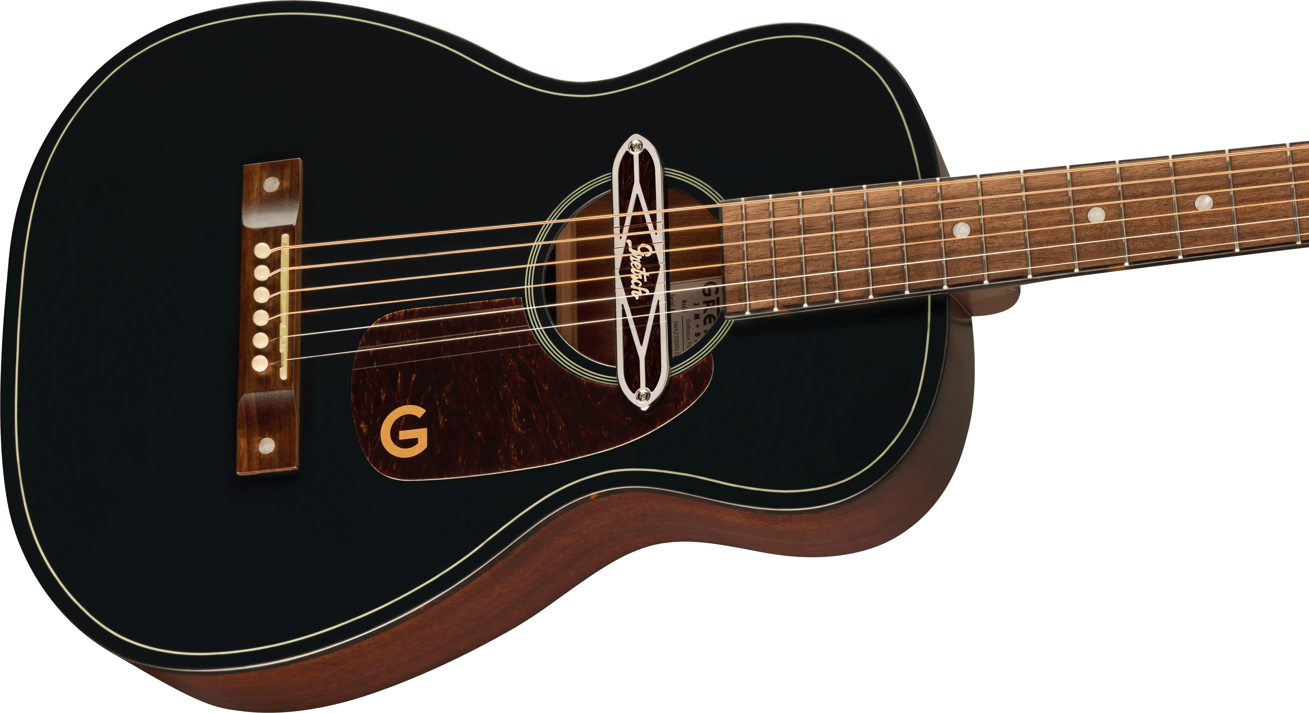 Gretsch Deltoluxe Parlor Electro Acoustic Guitar - Black Top