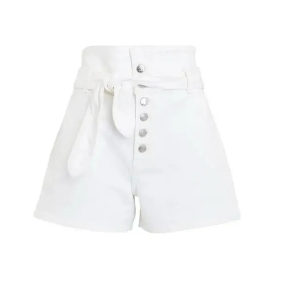 GRLFRND The Brynn Short in Hot Sugar High Rise Sailor Button Fly Spring Summer