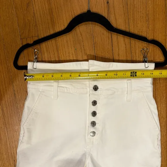 GRLFRND The Brynn Short in Hot Sugar High Rise Sailor Button Fly Spring Summer