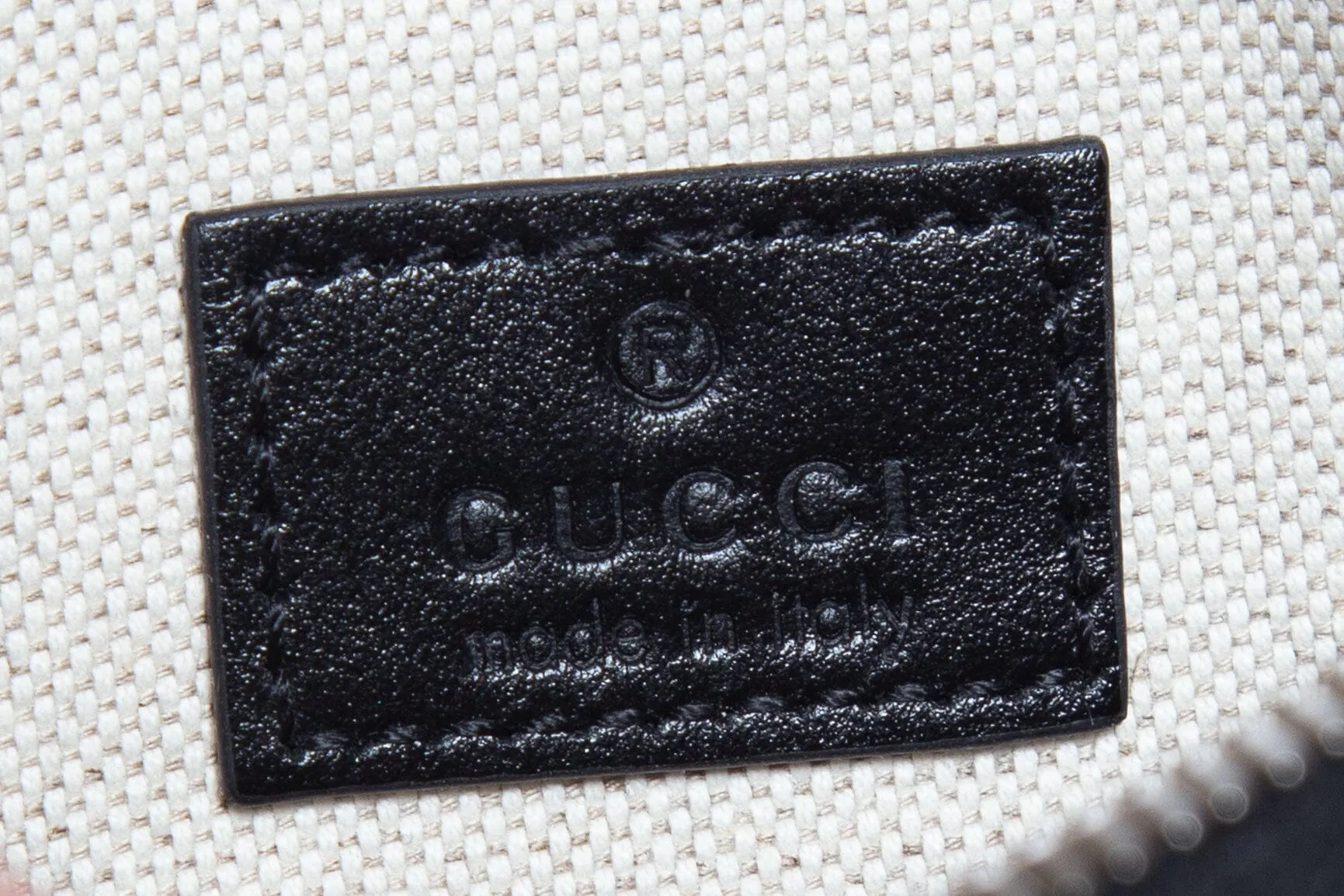 Gucci Black GG Embossed Perforated Belt Bag