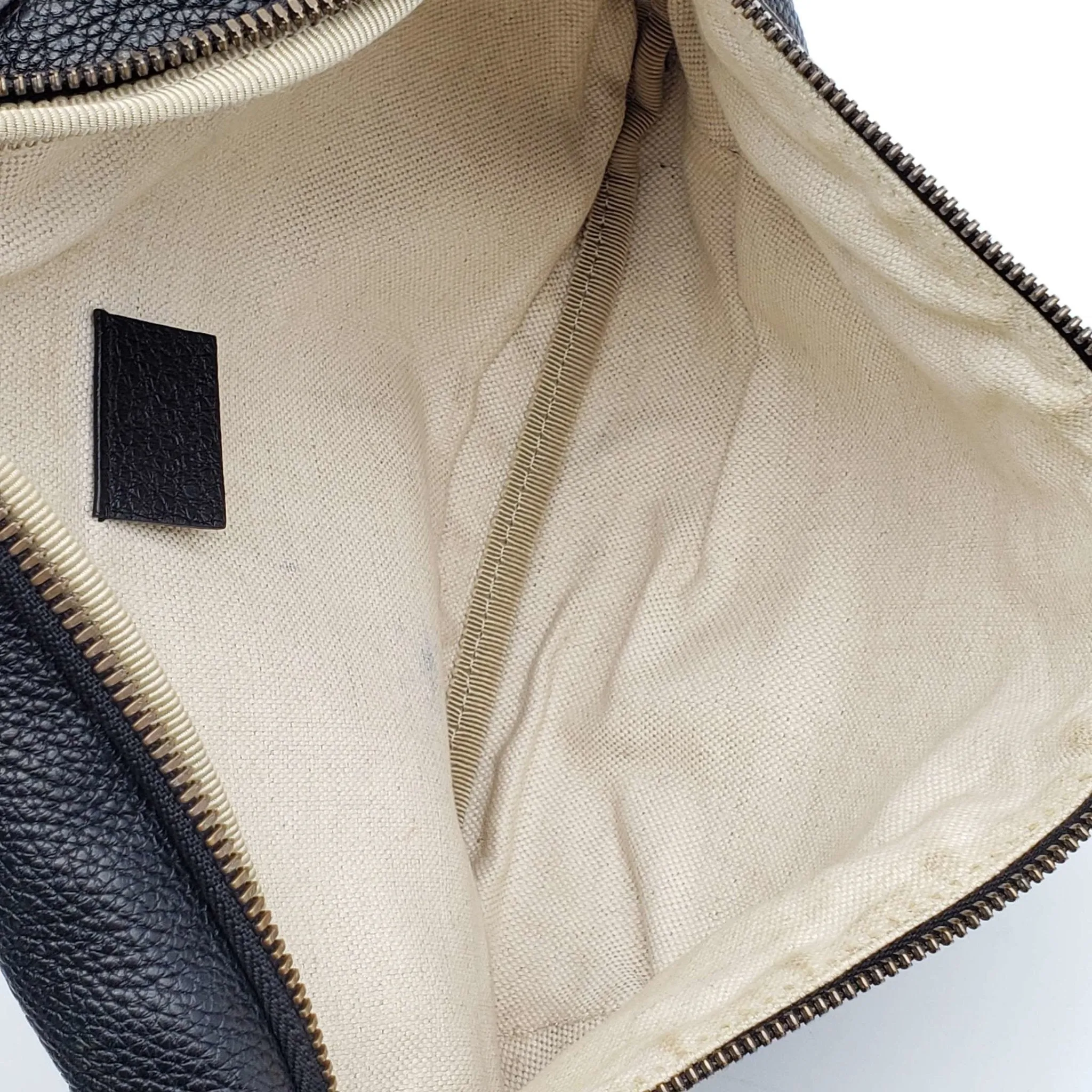 Gucci Black Leather Belt Bag