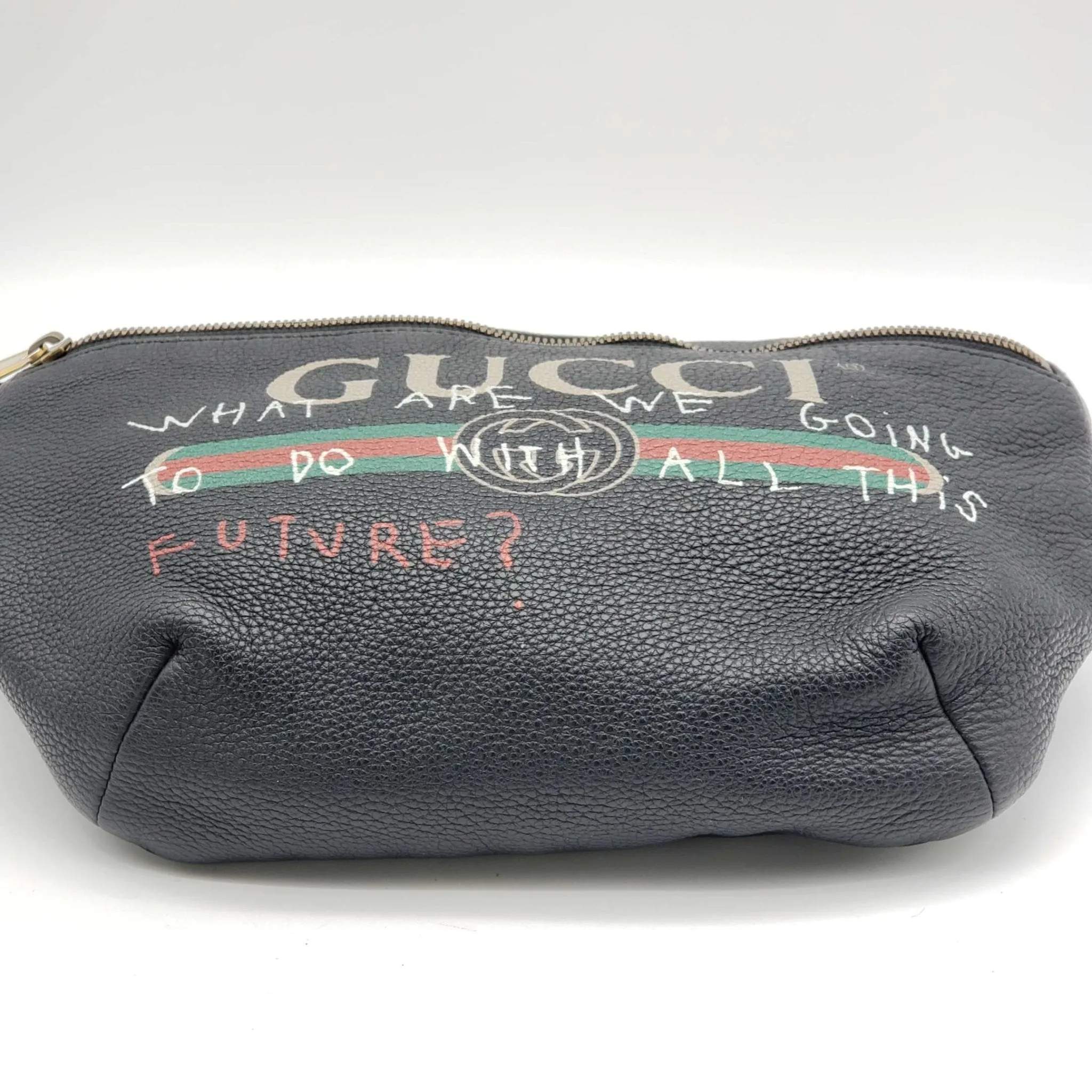 Gucci Black Leather Belt Bag