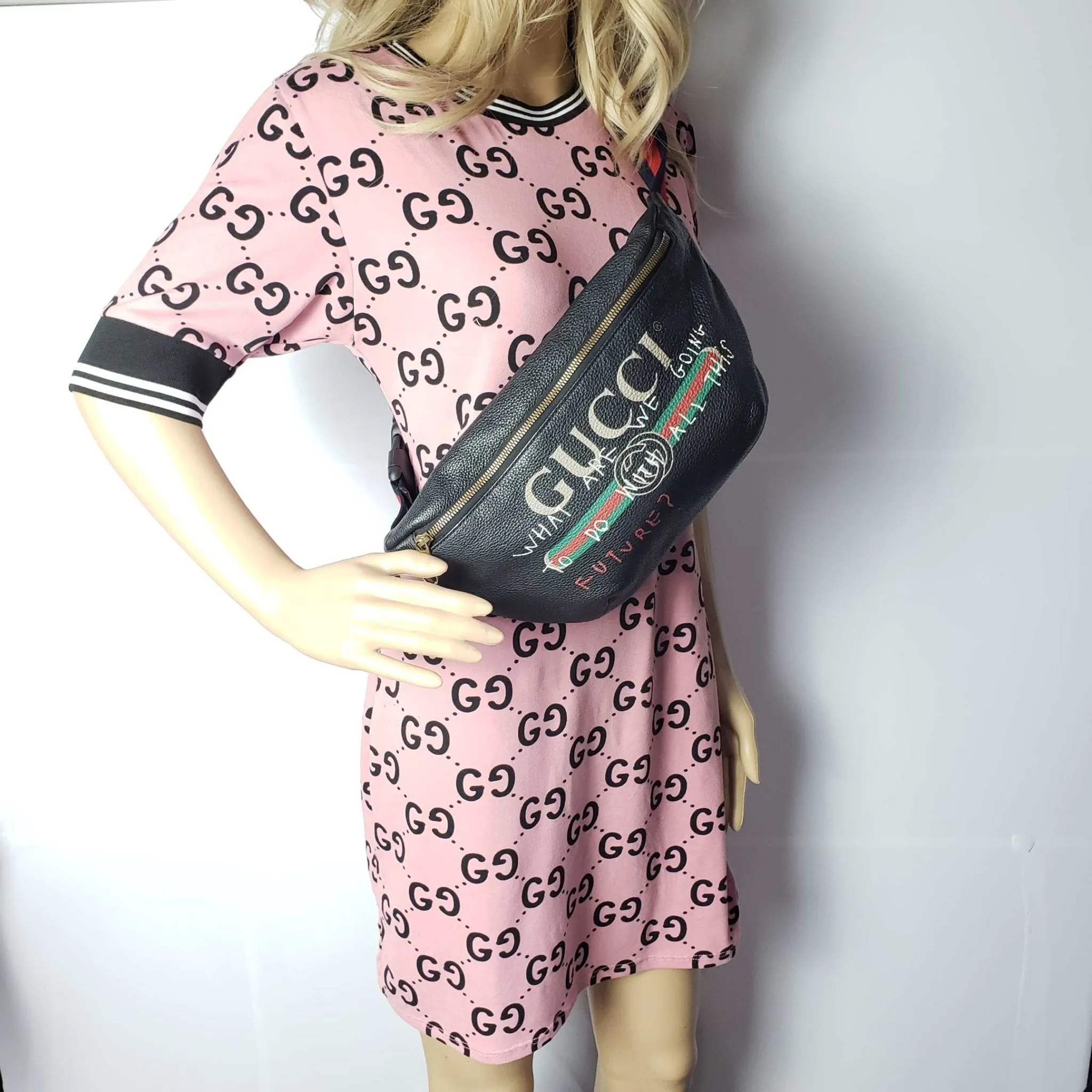 Gucci Black Leather Belt Bag