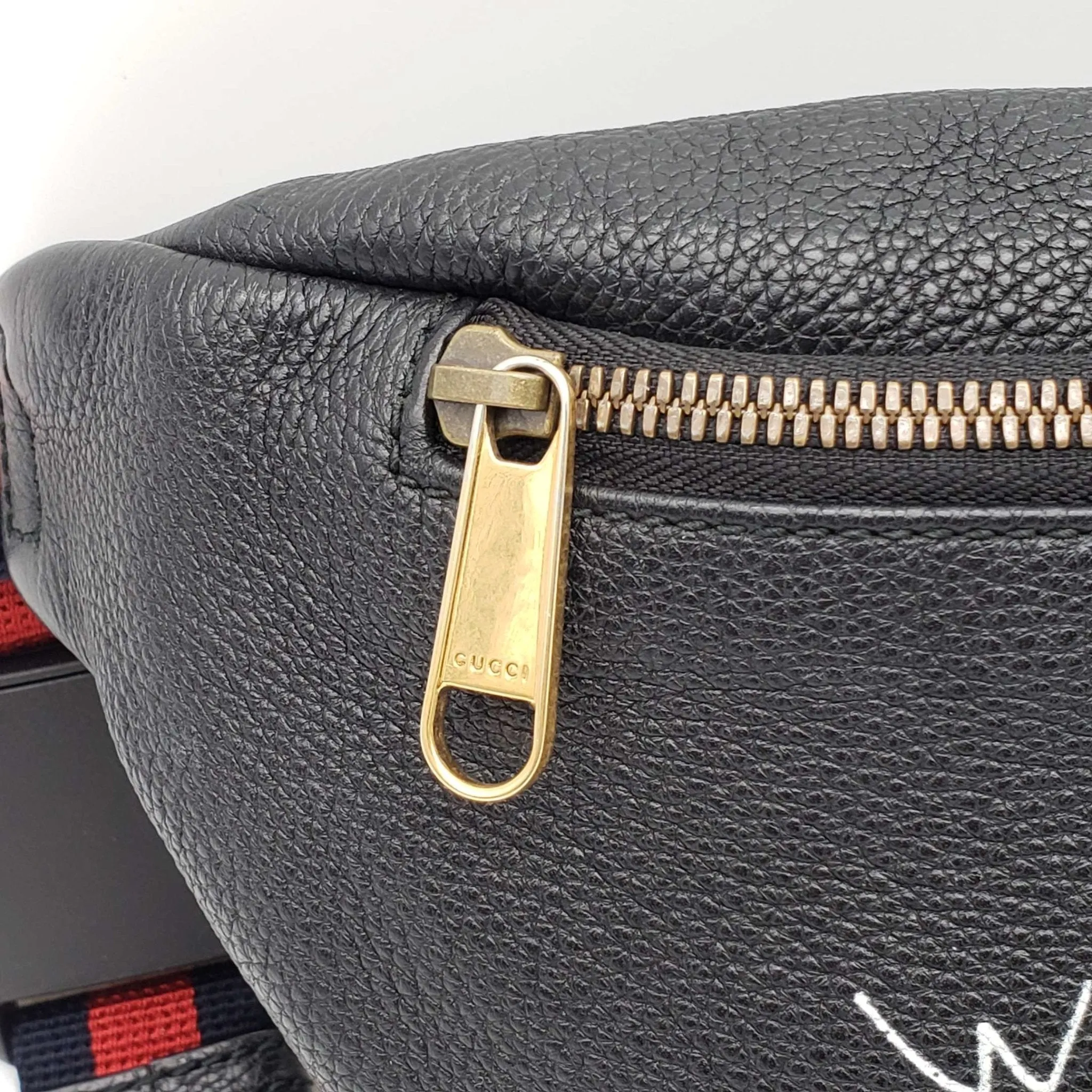 Gucci Black Leather Belt Bag