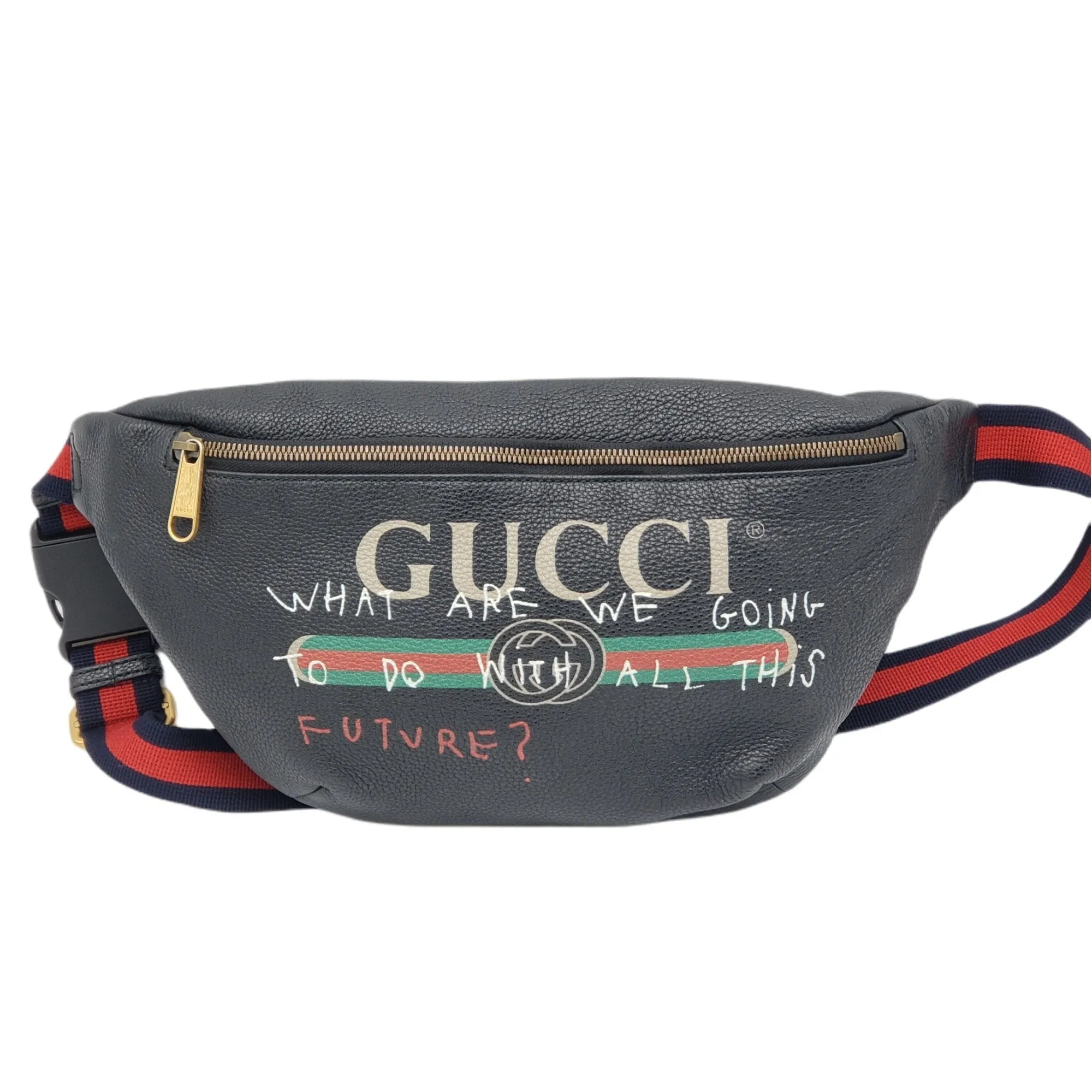 Gucci Black Leather Belt Bag