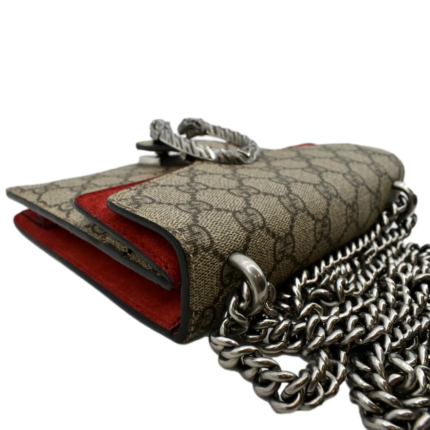 GUCCI Dionysus Mini GG Supreme Canvas Crossbody Bag Beige 421970