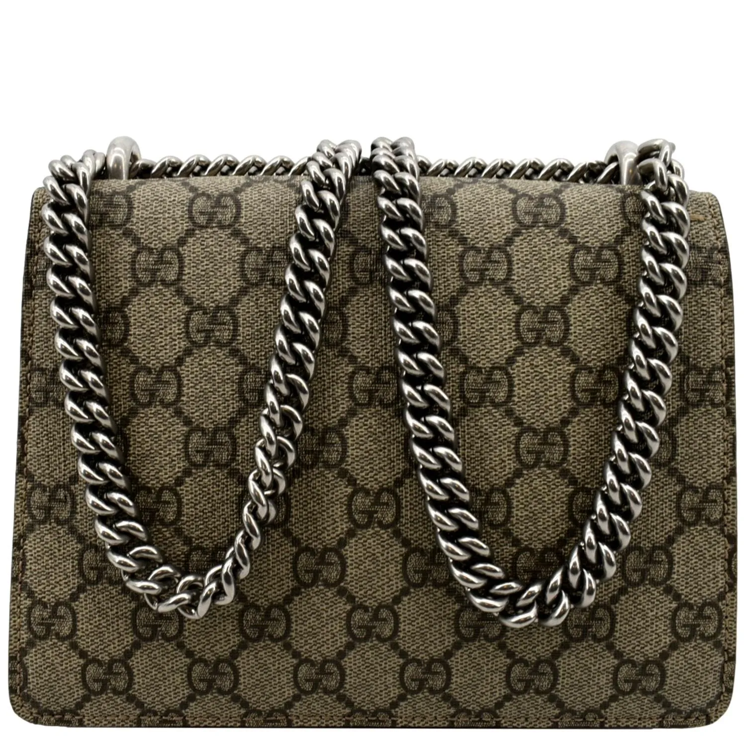 GUCCI Dionysus Mini GG Supreme Canvas Crossbody Bag Beige 421970