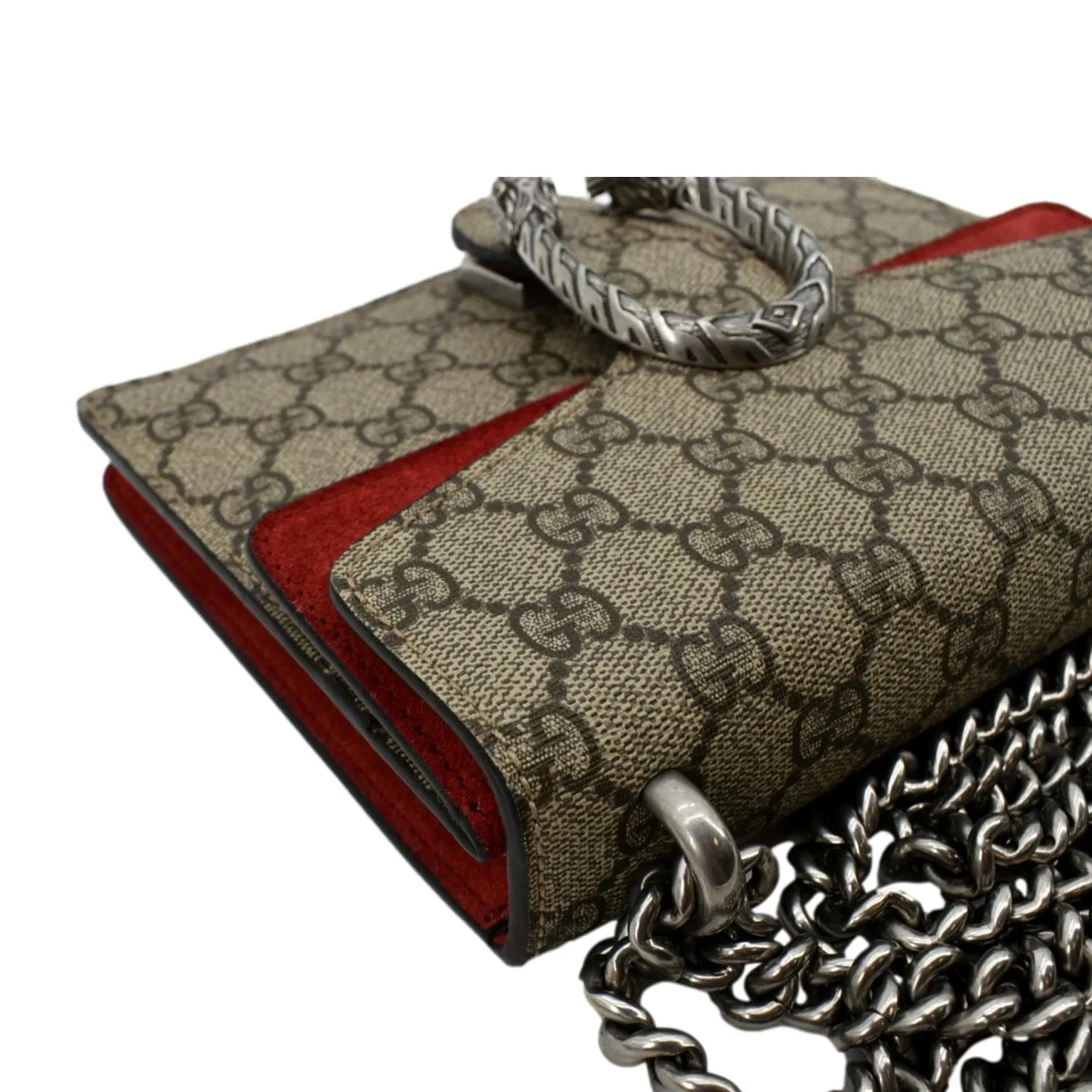 GUCCI Dionysus Mini GG Supreme Canvas Crossbody Bag Beige 421970