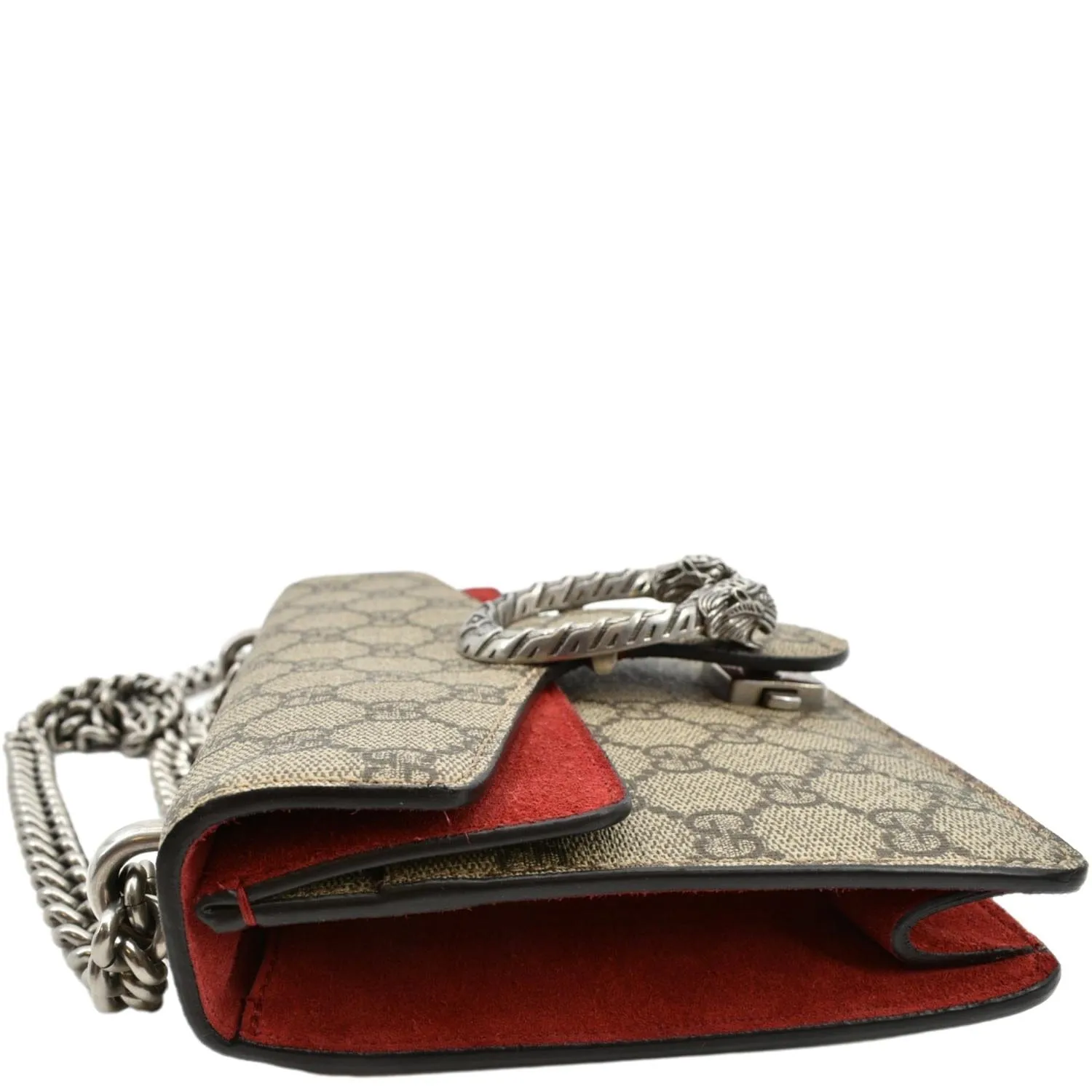 GUCCI Dionysus Mini GG Supreme Canvas Crossbody Bag Beige 421970