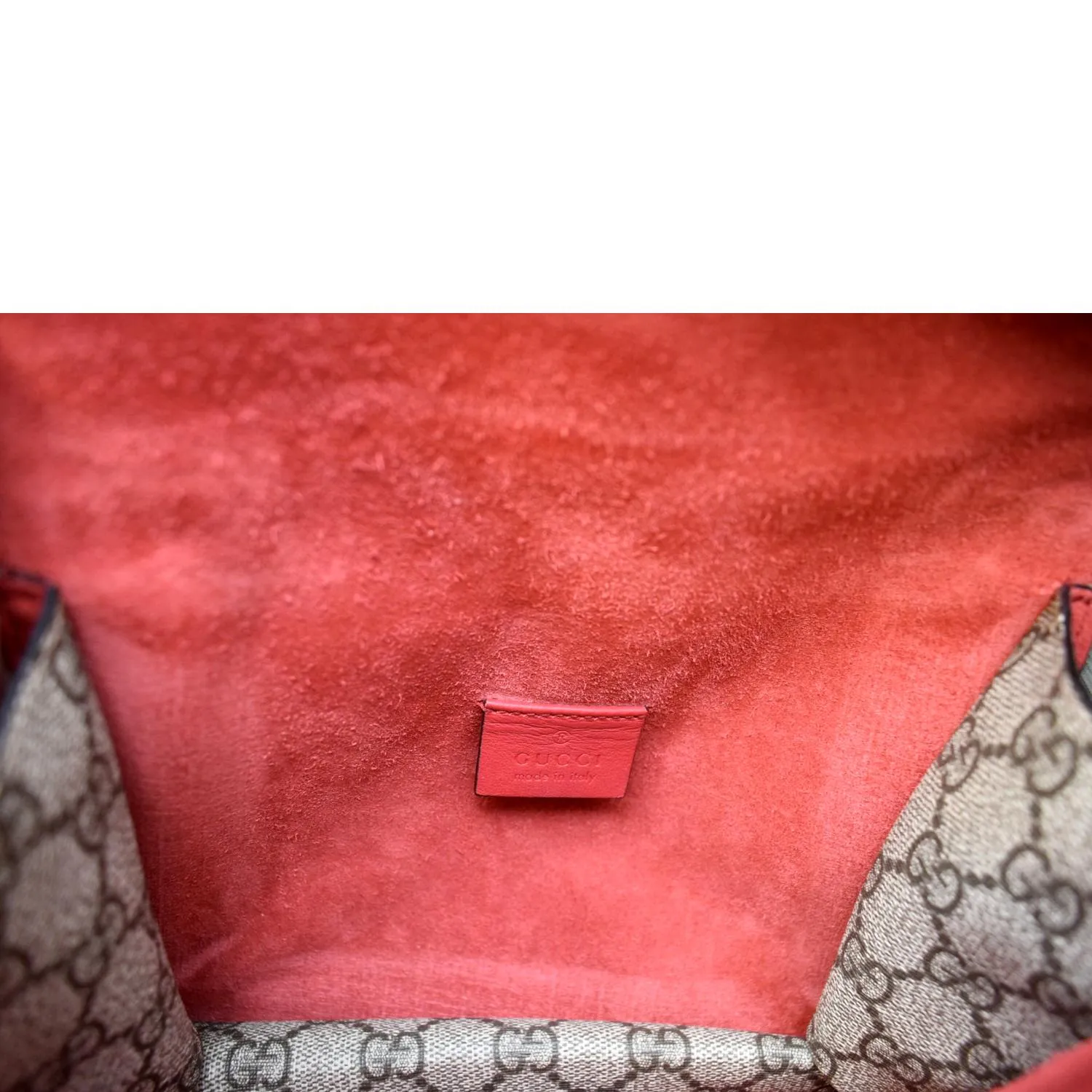 GUCCI Dionysus Mini GG Supreme Canvas Crossbody Bag Beige 421970