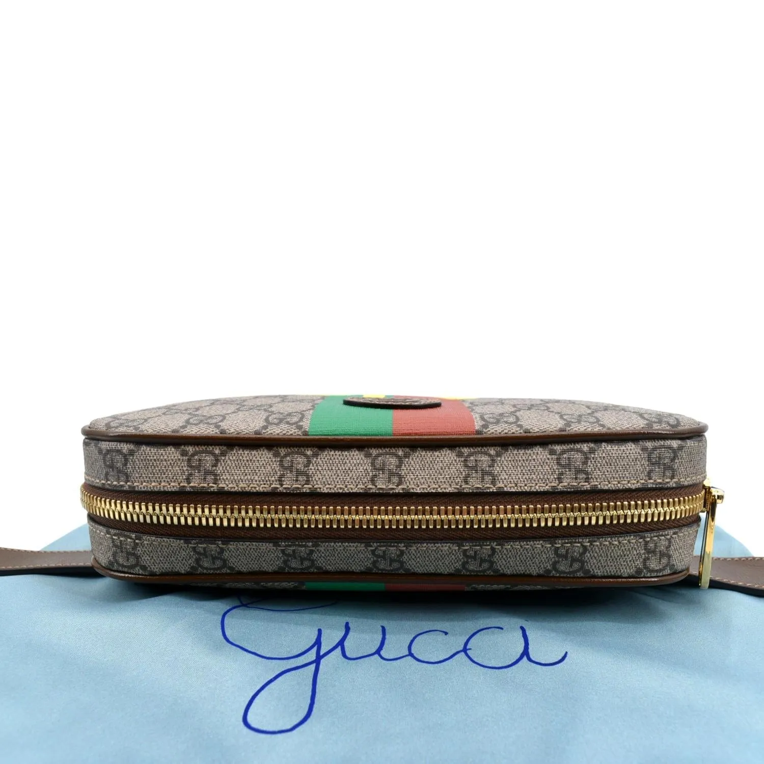 GUCCI Fake/Not GG Supreme Canvas Belt Bag Beige 602695