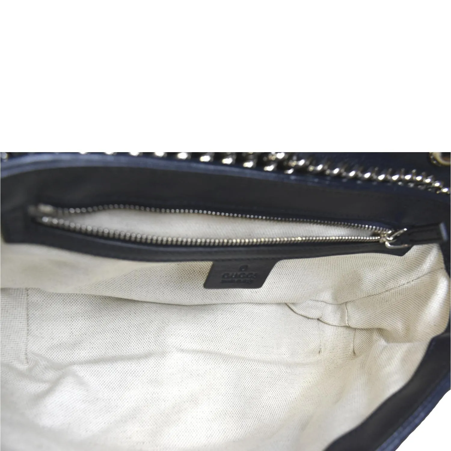 GUCCI GG Marmont Canvas Leather Crossbody Bag Multicolor 443497