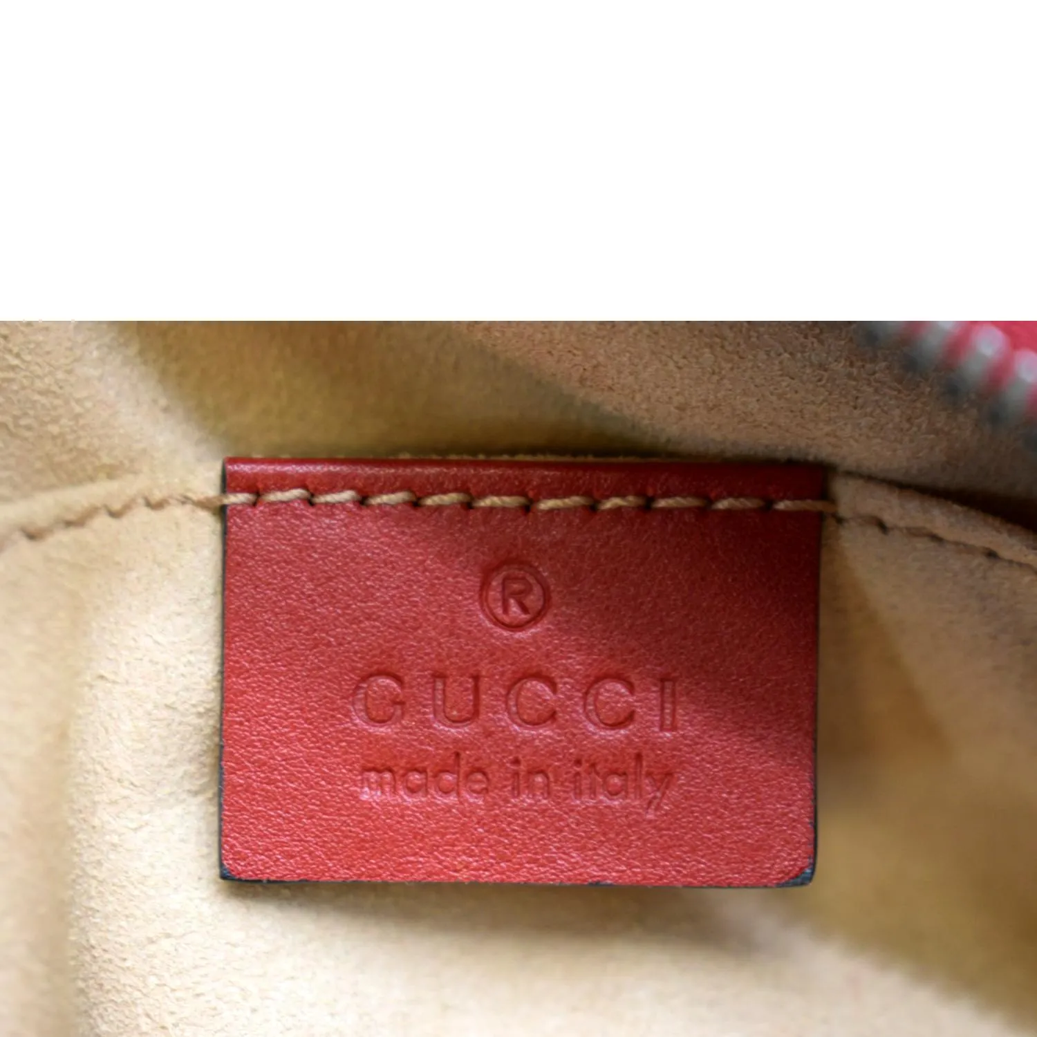 GUCCI GG Marmont Matelasse Leather Belt Bag Red 476434