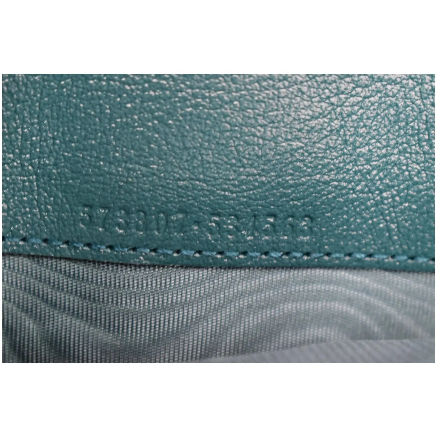 GUCCI GG Marmont Mini Matelasse Leather Chain Crossbody Bag Blue 573807