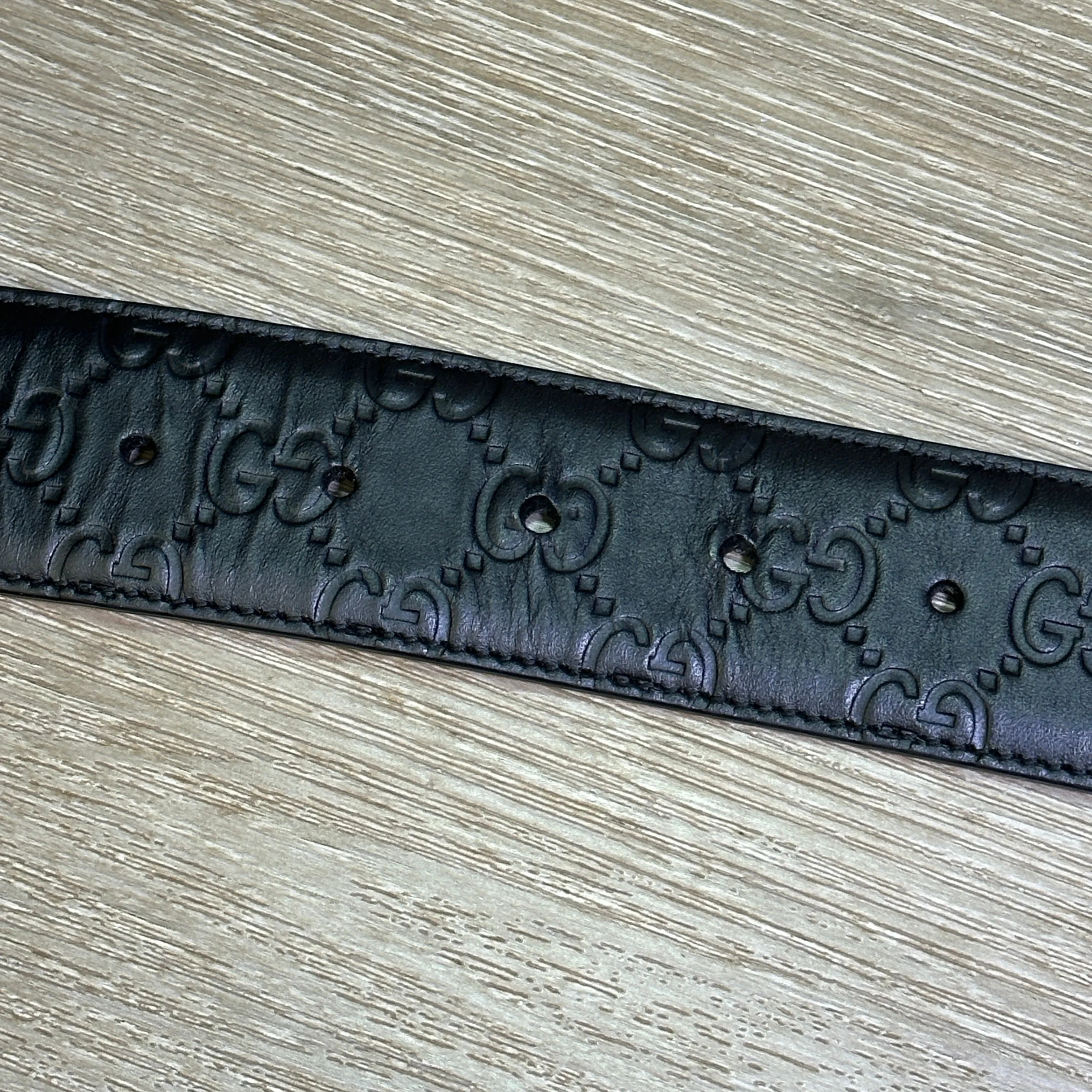 Gucci GG Signature Belt - Black - Size 40