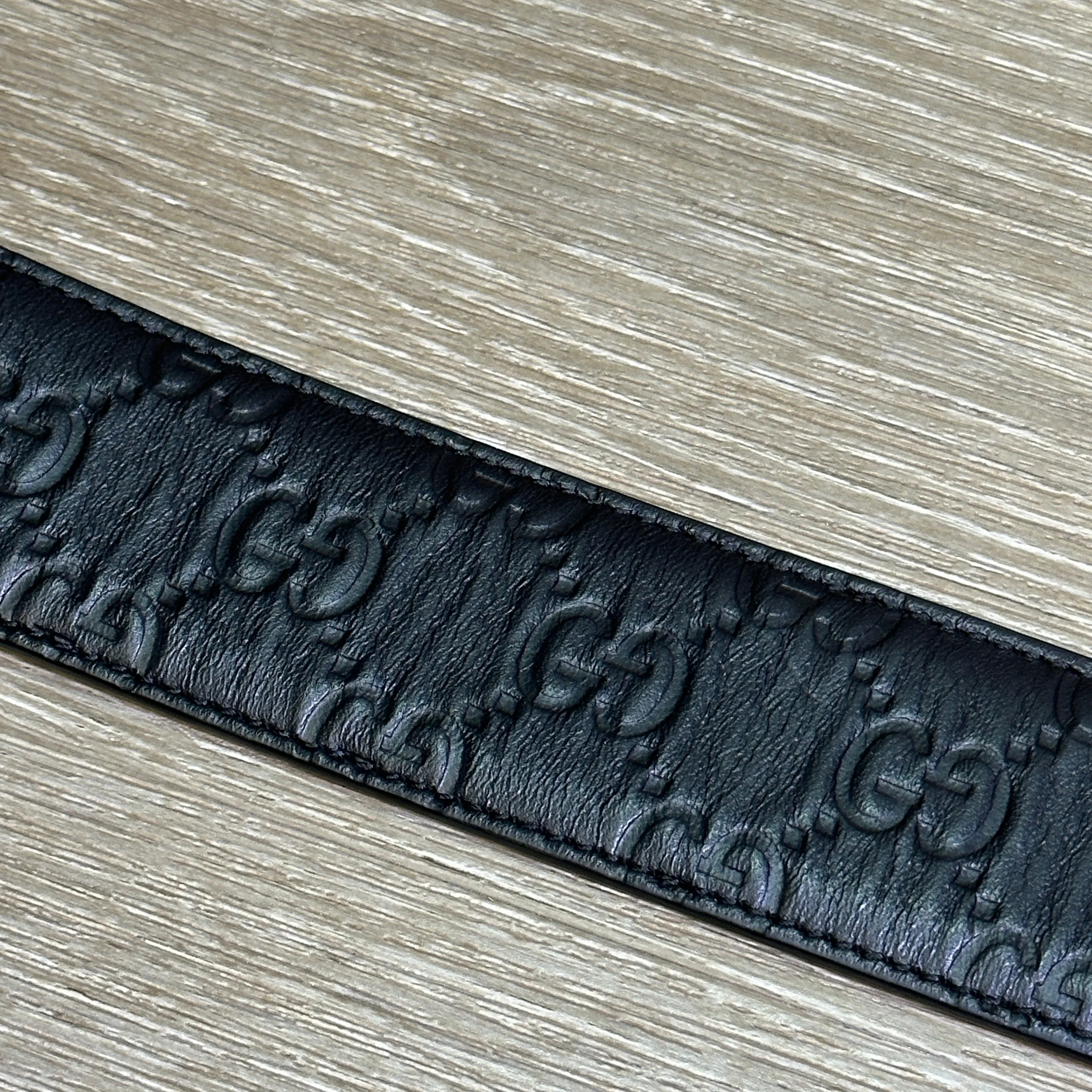 Gucci GG Signature Belt - Black - Size 40