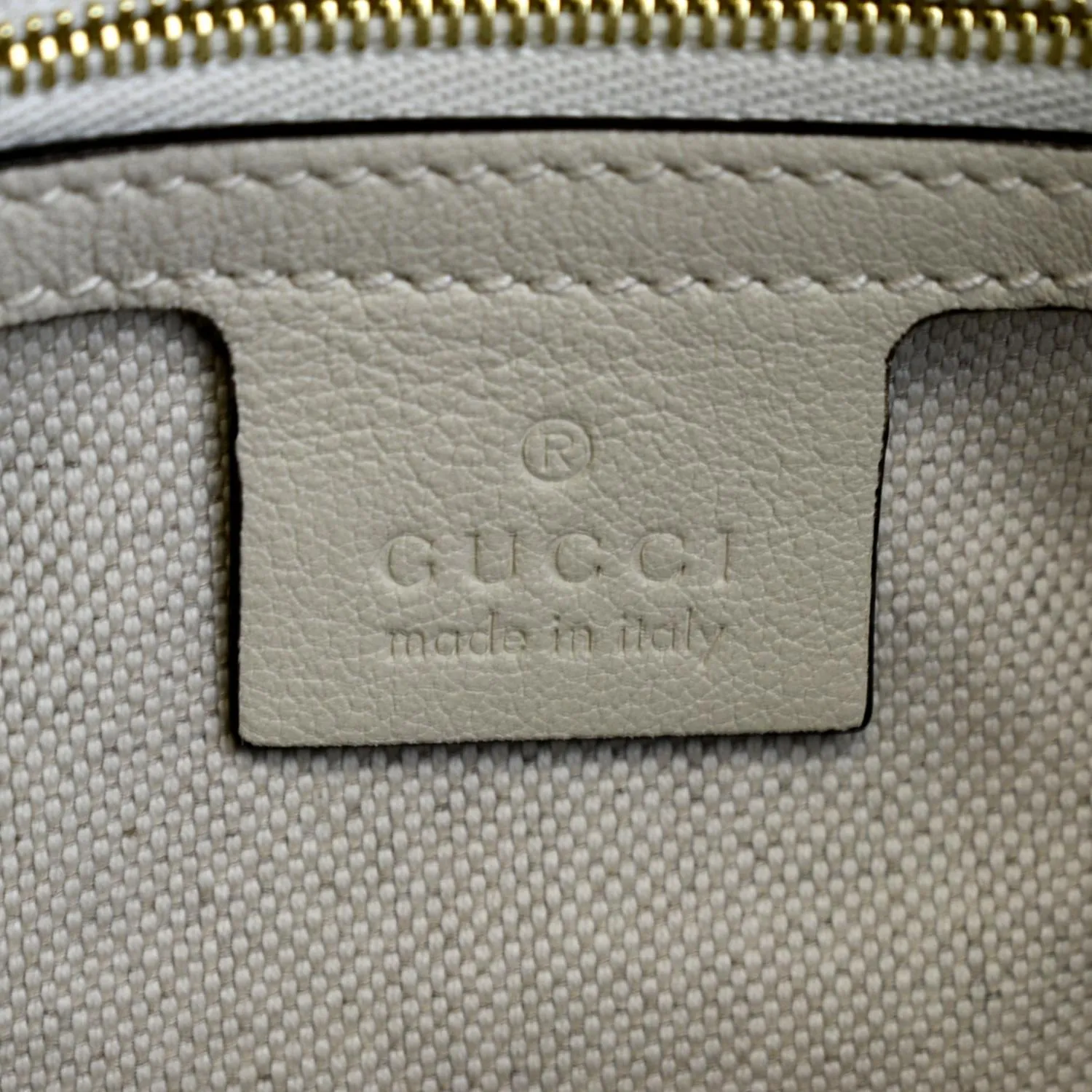 GUCCI GG Star Leather Crossbody Bag Beige 675776