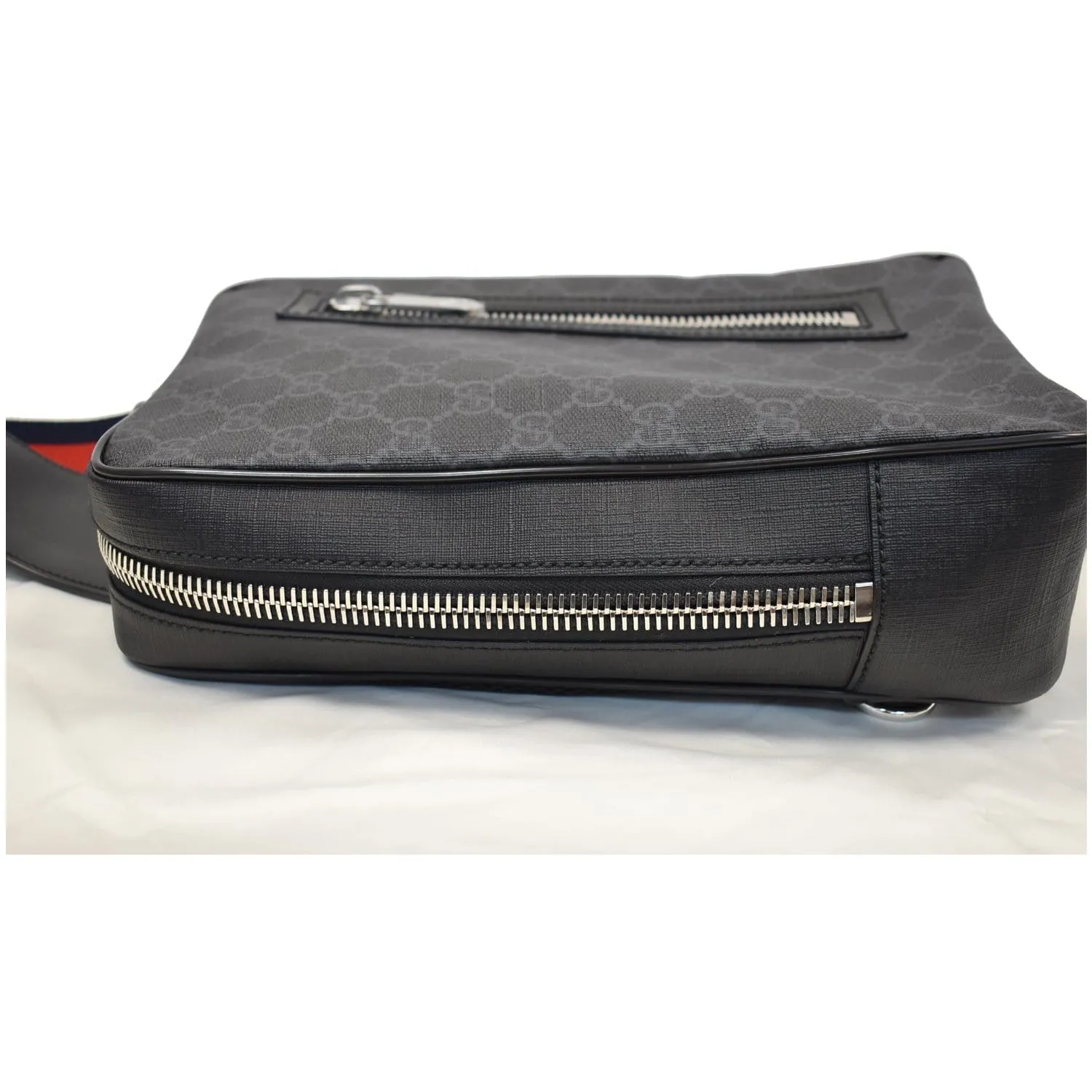 GUCCI GG Supreme Canvas Belt Bag Black 478325