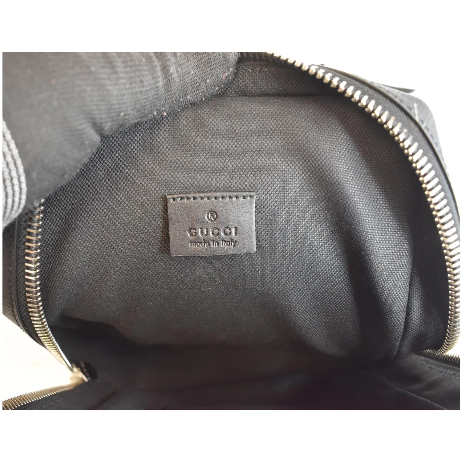 GUCCI GG Supreme Canvas Belt Bag Black 478325