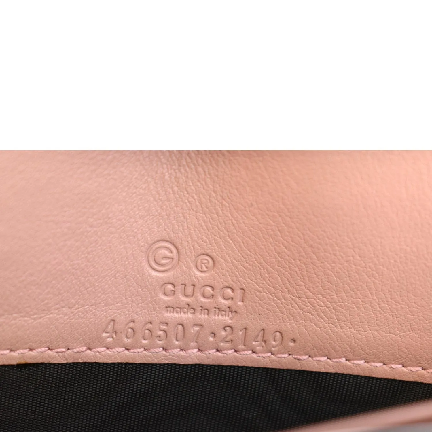 GUCCI Micro GG Guccissima Leather Crossbody Wallet Pink 466507
