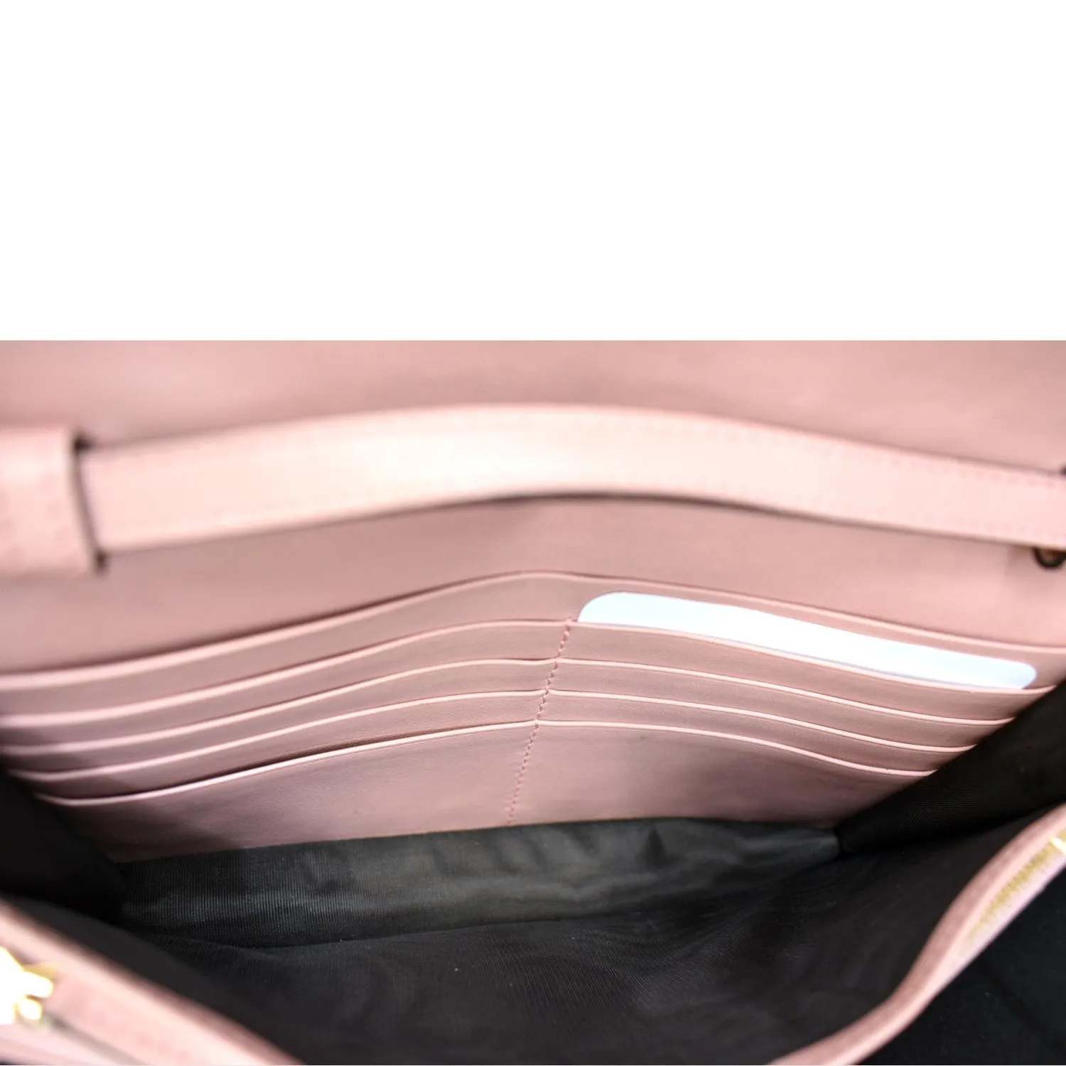 GUCCI Micro GG Guccissima Leather Crossbody Wallet Pink 466507