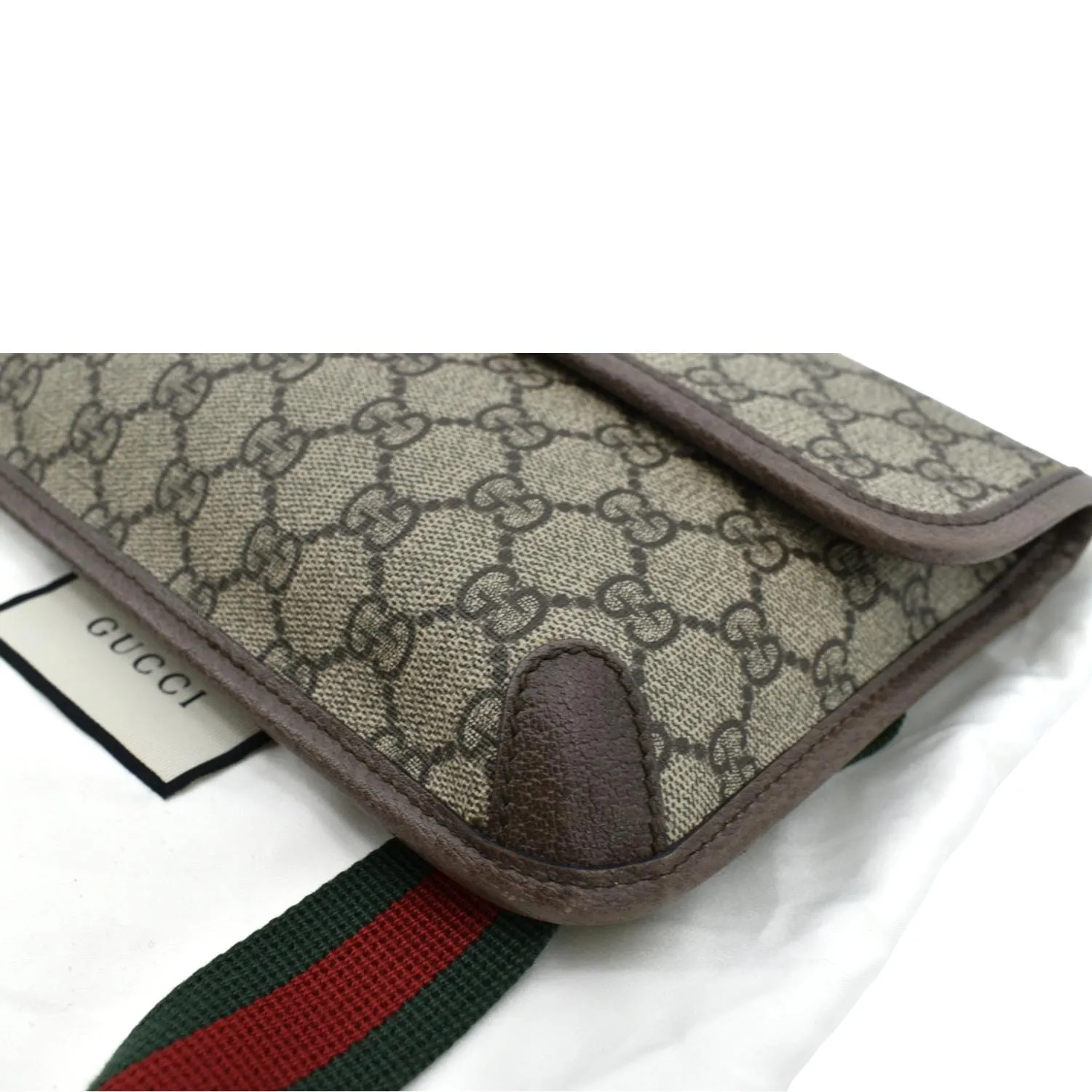 GUCCI Neo Vintage GG Monogram Canvas Belt Bag Beige 493930