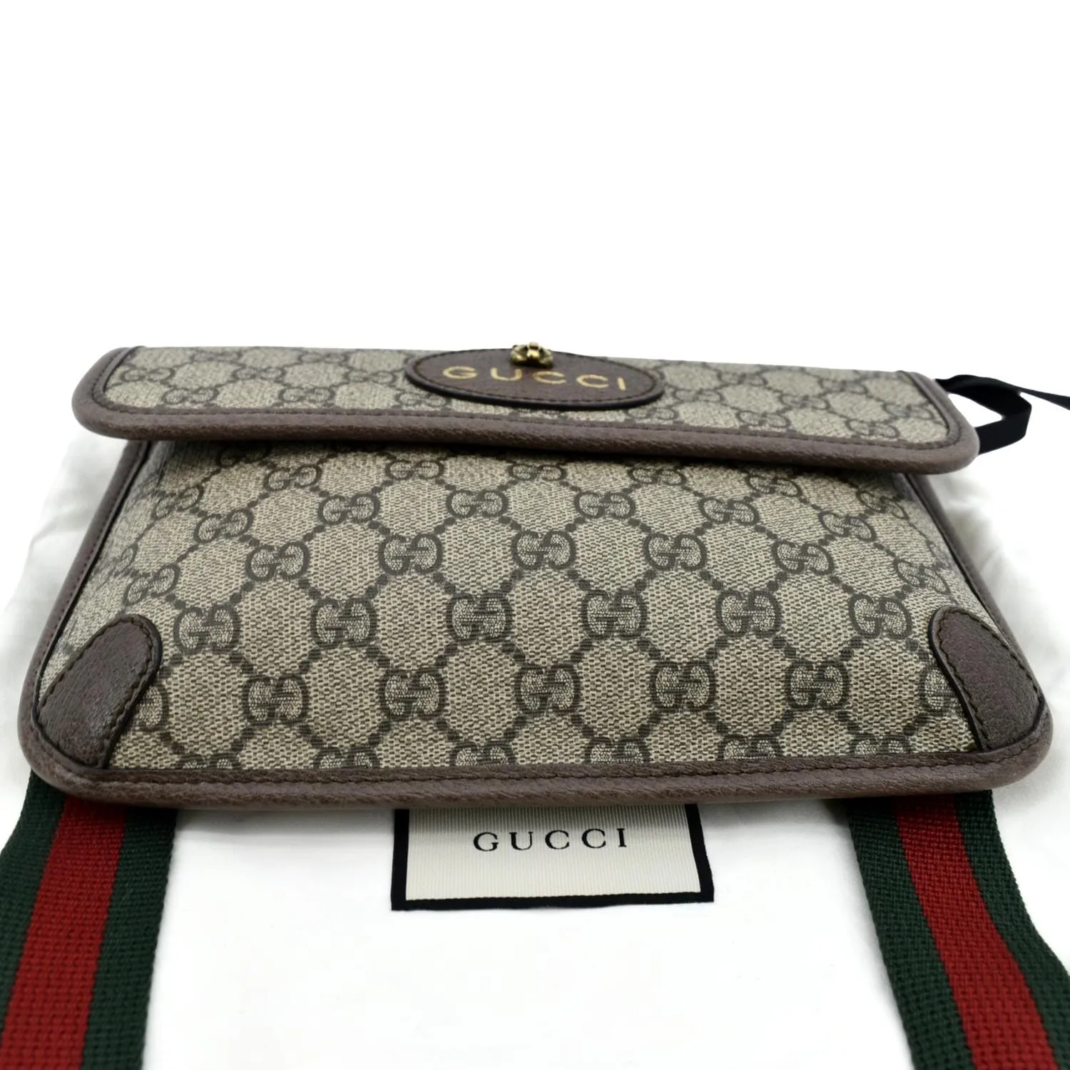 GUCCI Neo Vintage GG Monogram Canvas Belt Bag Beige 493930