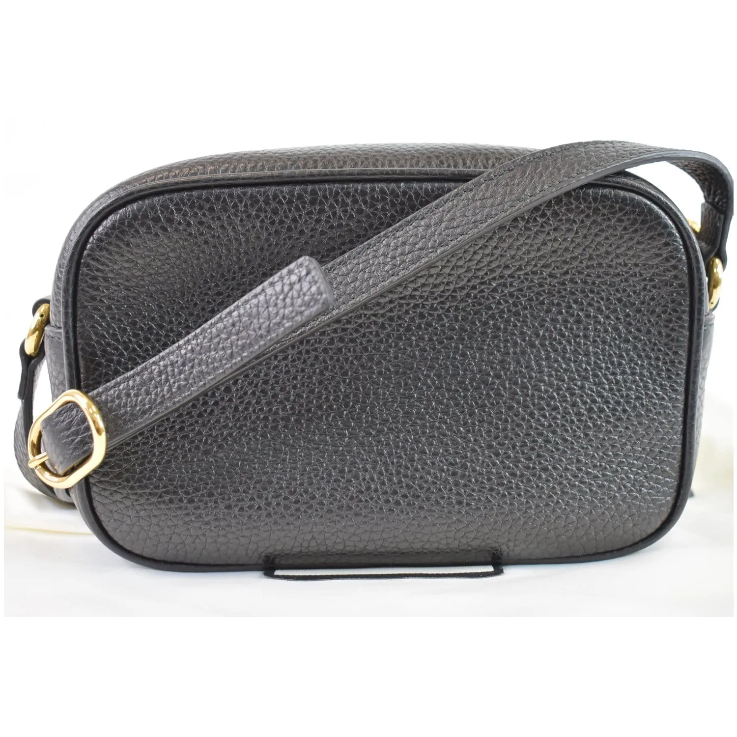GUCCI Soho Disco Small Leather Crossbody Bag Black 347994