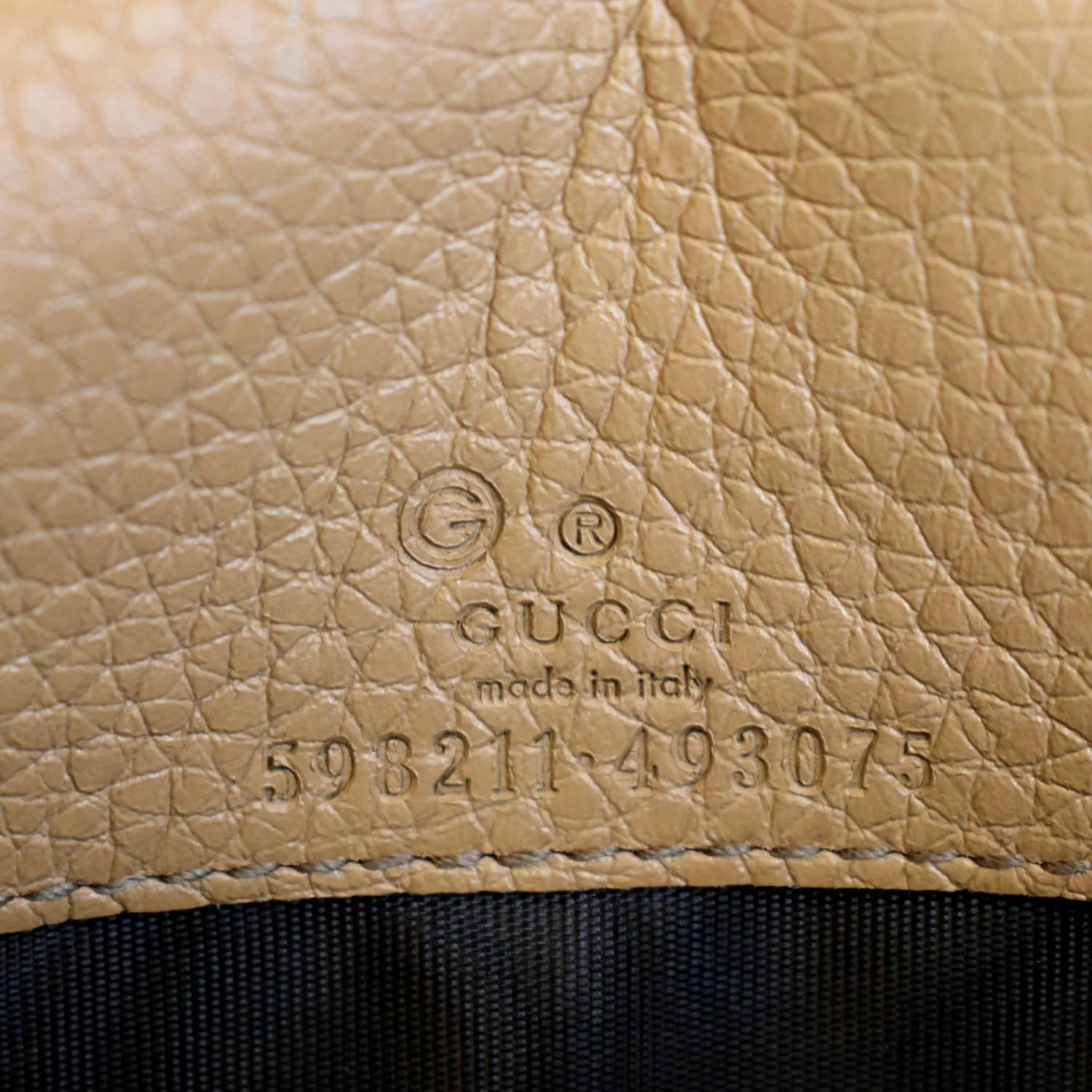 GUCCI Soho Leather Wallet On Chain Crossbody Bag Brown 598211