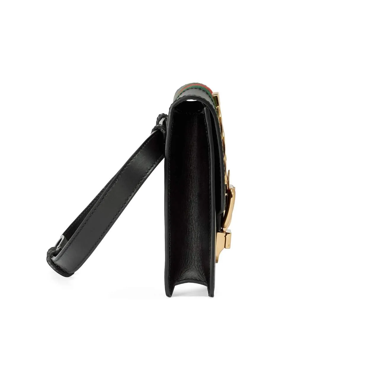 Gucci Sylvie Leather Belt Bag in Black