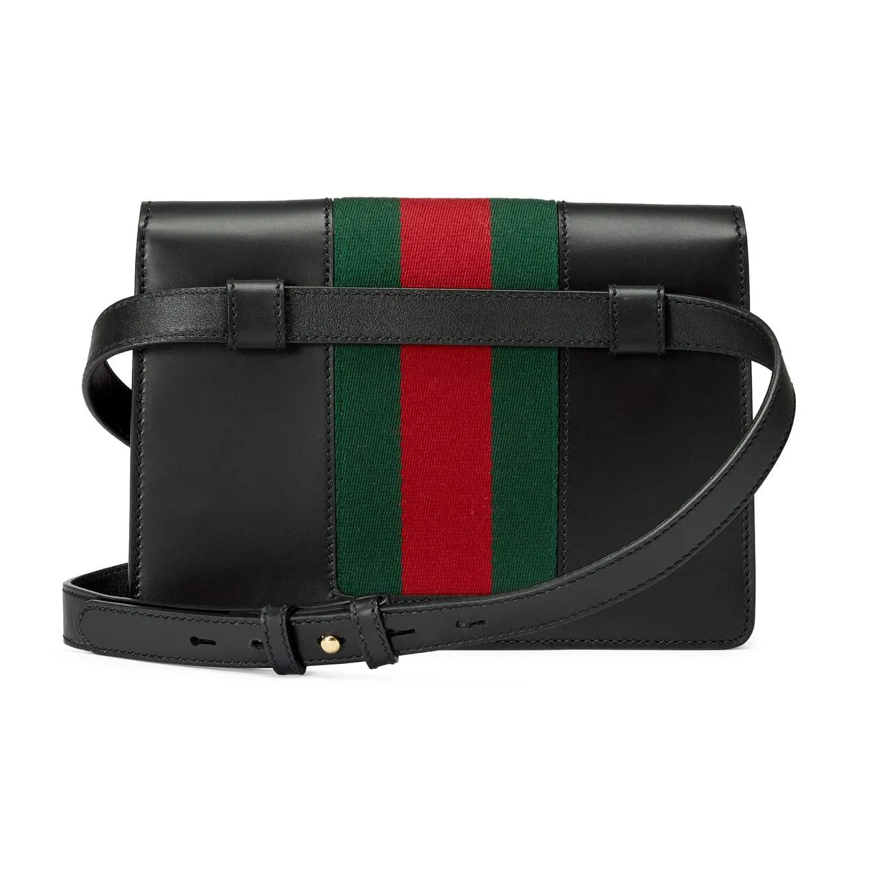 Gucci Sylvie Leather Belt Bag in Black
