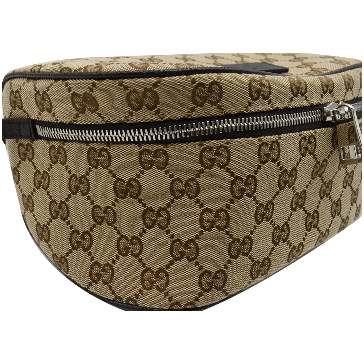 GUCCI Waist Pouch GG Canvas Belt Bag Beige 630915 - 25% OFF