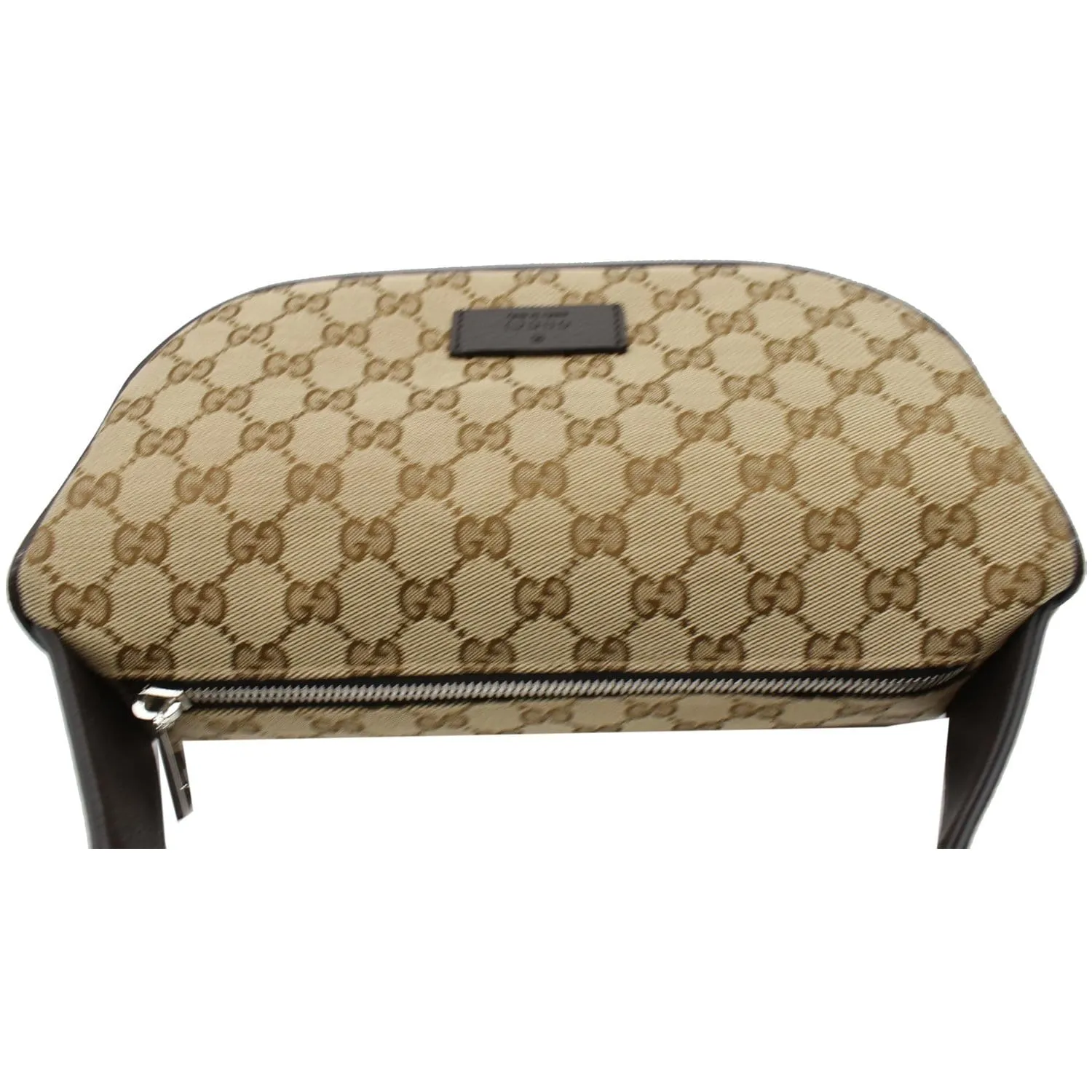 GUCCI Waist Pouch GG Canvas Belt Bag Beige 630915 - 25% OFF
