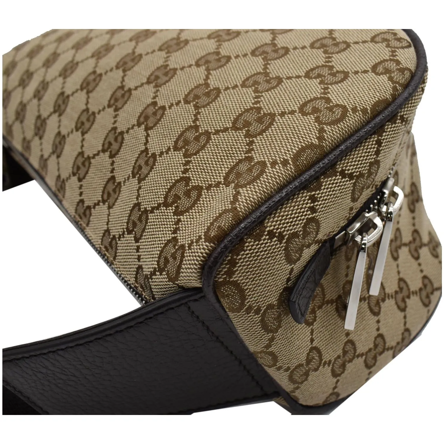 GUCCI Waist Pouch GG Canvas Belt Bag Beige 630915 - 25% OFF