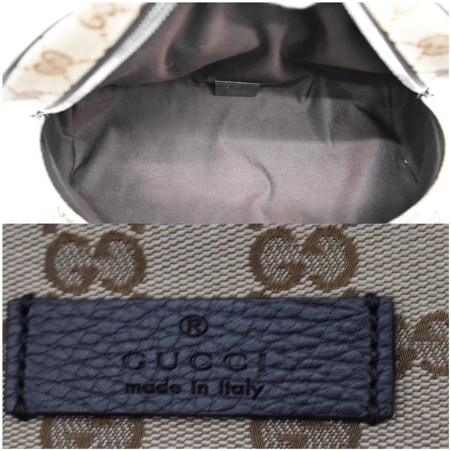 GUCCI Waist Pouch GG Canvas Belt Bag Beige 630915 - 25% OFF