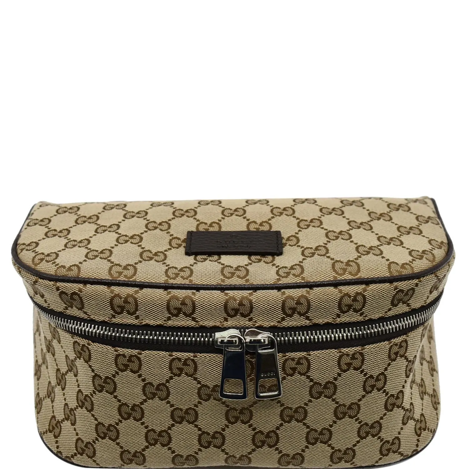GUCCI Waist Pouch GG Canvas Belt Bag Beige 630915 - 25% OFF