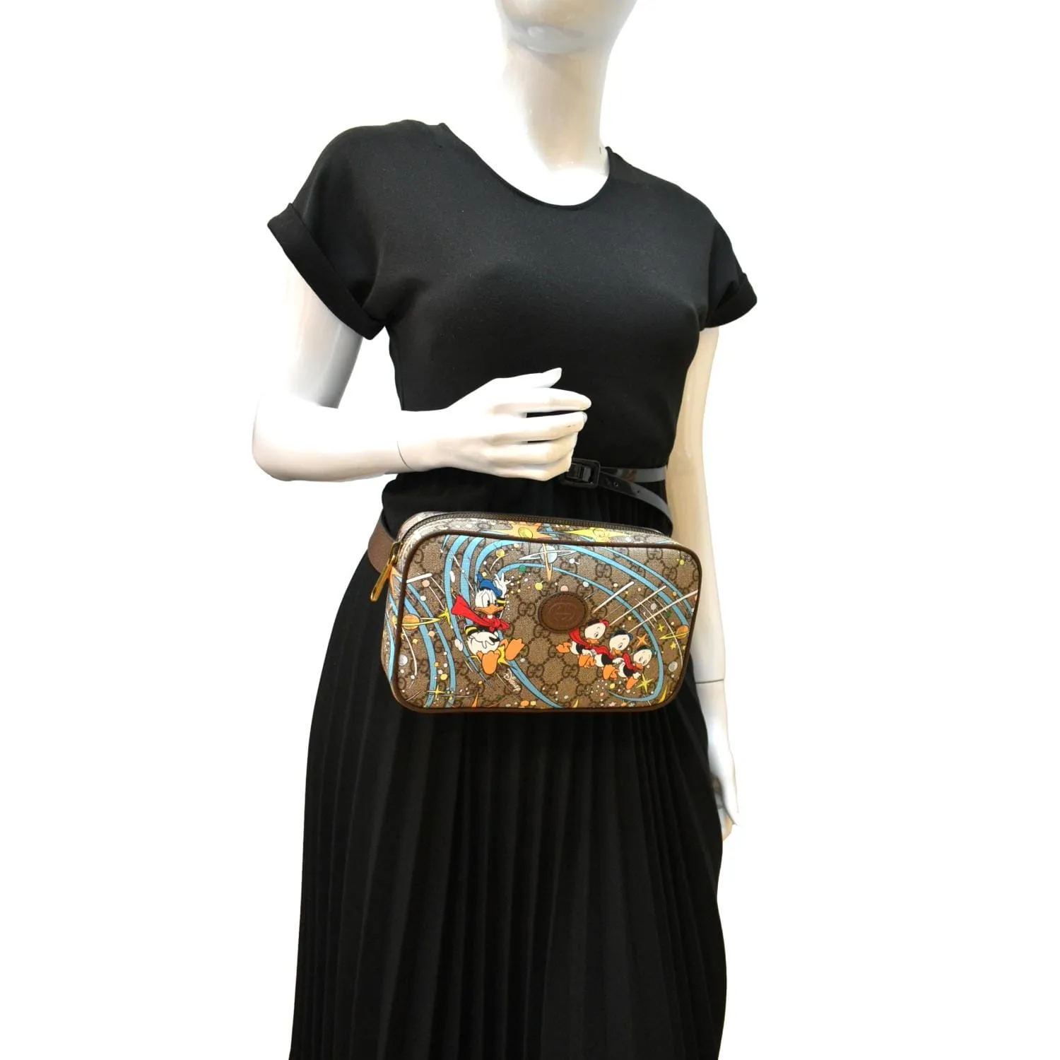 GUCCI xDisney GG Supreme Canvas Belt Bag Beige 602695