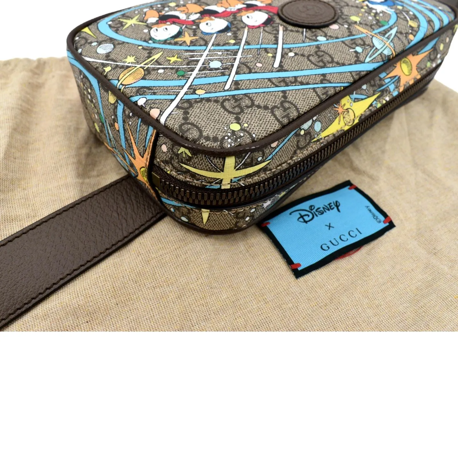 GUCCI xDisney GG Supreme Canvas Belt Bag Beige 602695