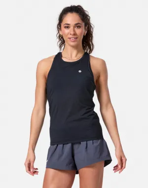 Gym Coffee Relentless Racer Vest (Womens) - Black