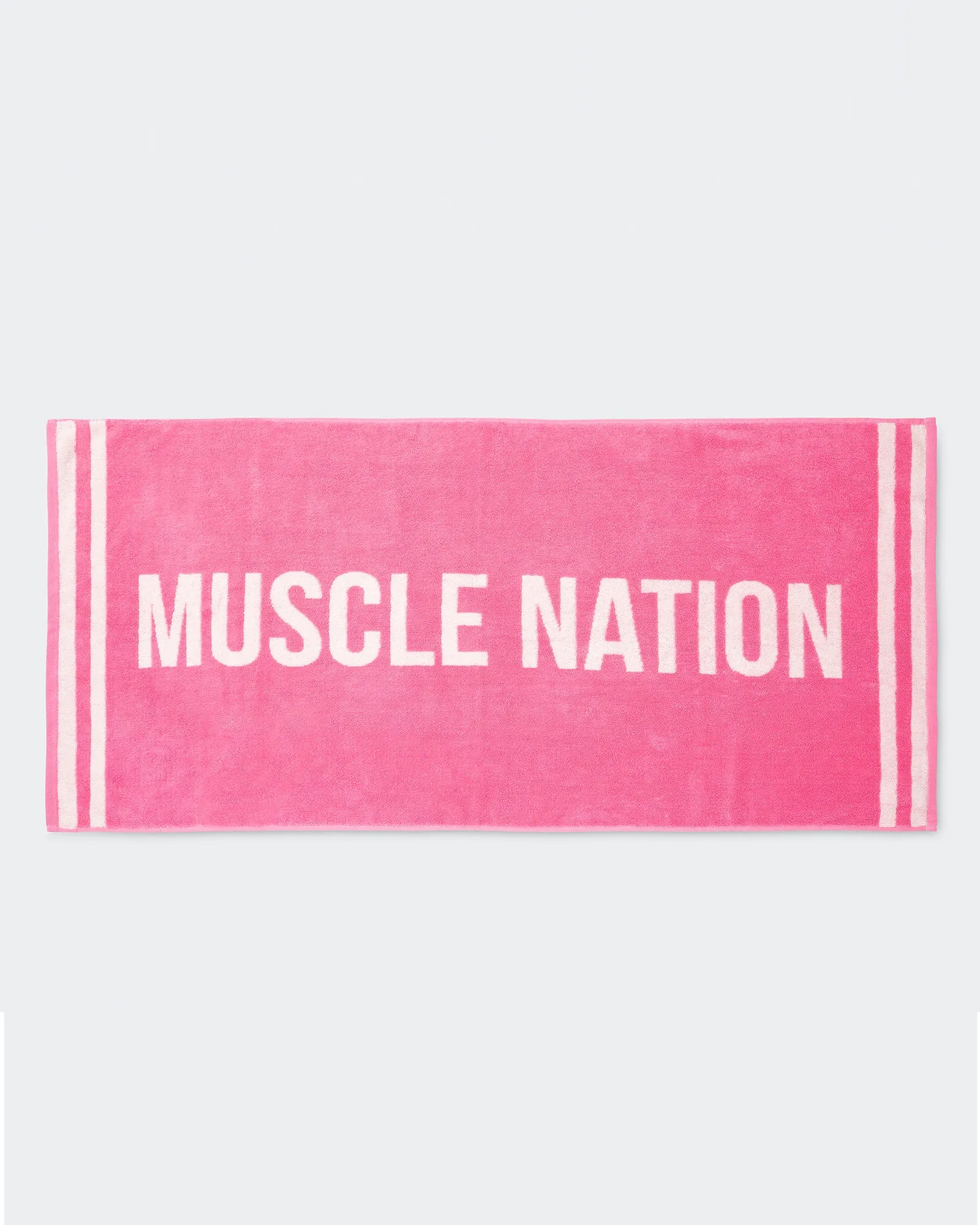 Gym Towel - Hollywood Pink/ White