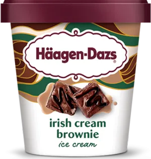 Haagen-Dazs Spirits, Irish Cream Brownie (Pint)